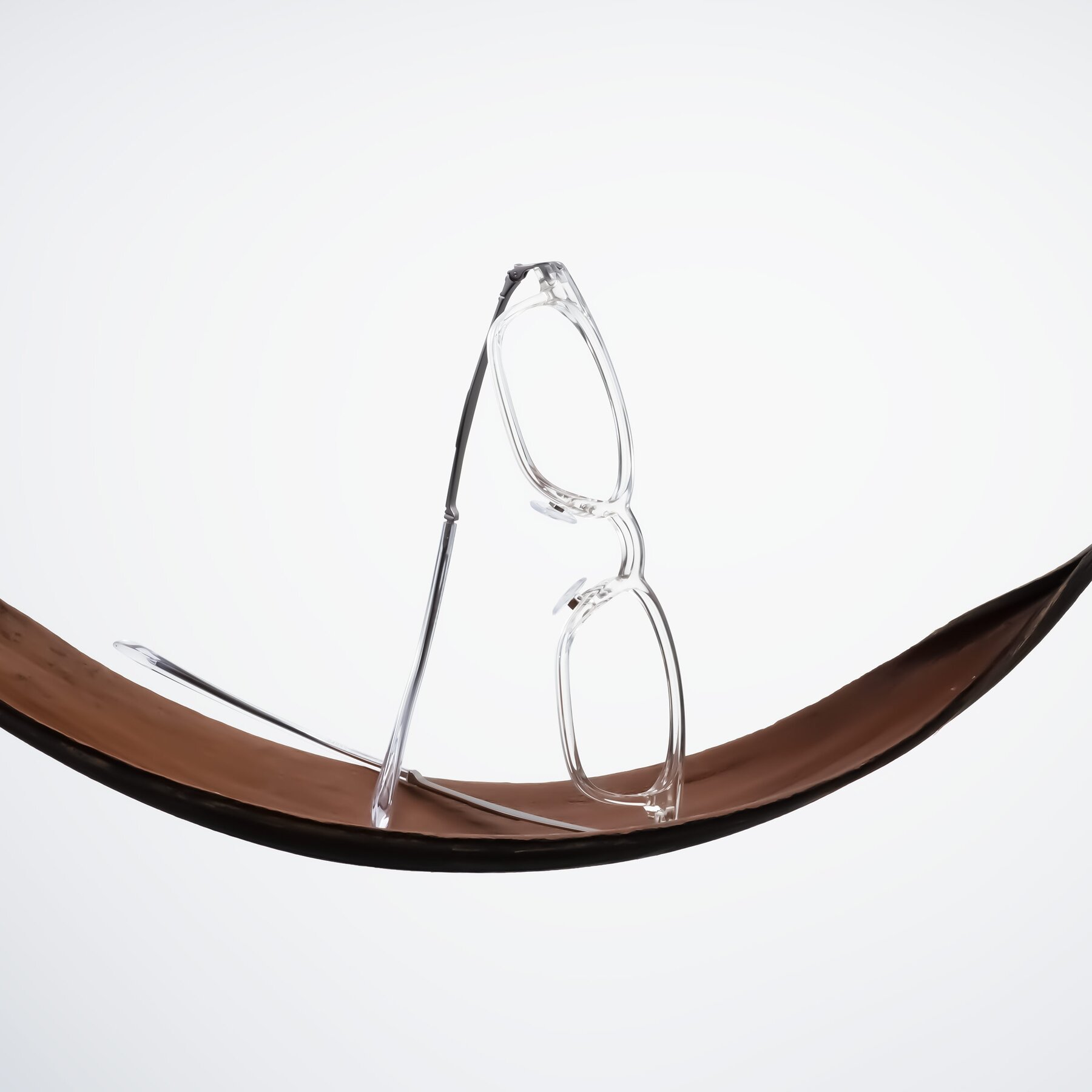 Lifestyle photography #1 of Tiwari in Clear/Silver with Clear Eyeglass Lenses