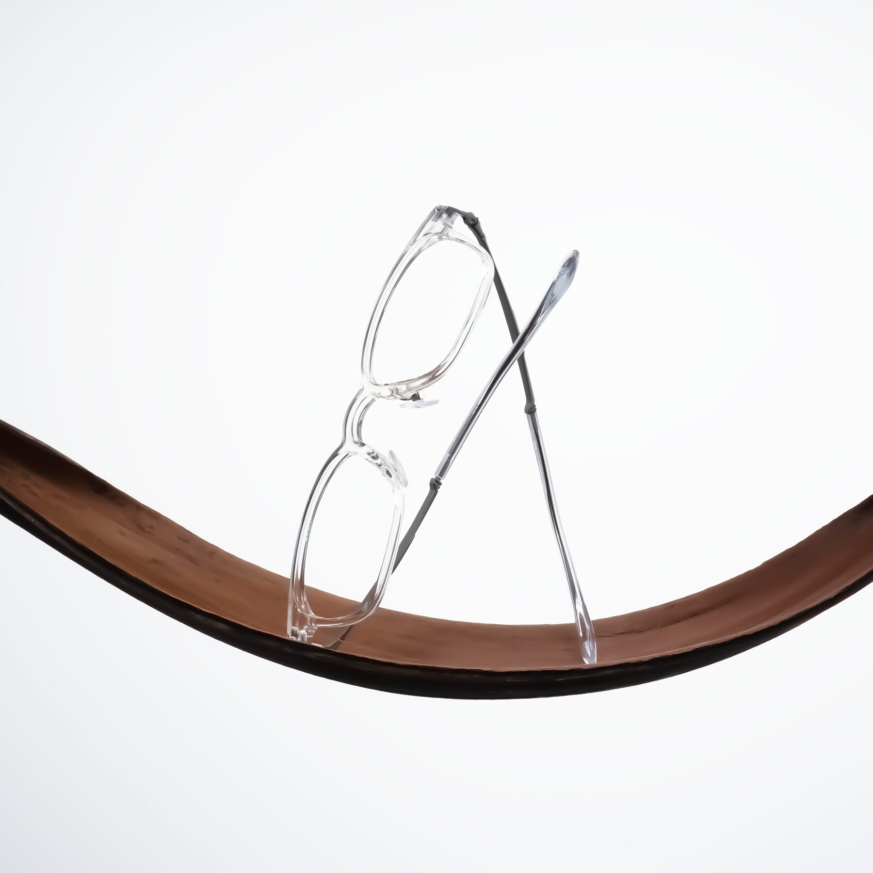 Lifestyle photography #2 of Tiwari in Clear/Silver with Clear Eyeglass Lenses