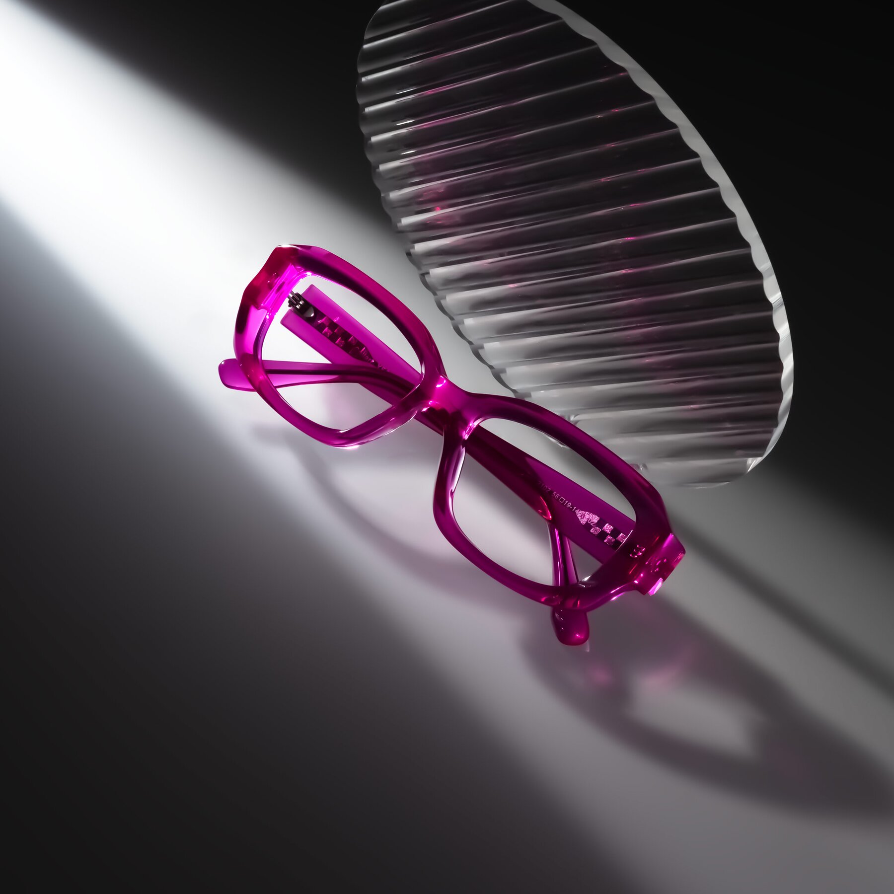 Lifestyle photography #2 of Cullari in Magenta with Clear Blue Light Blocking Lenses