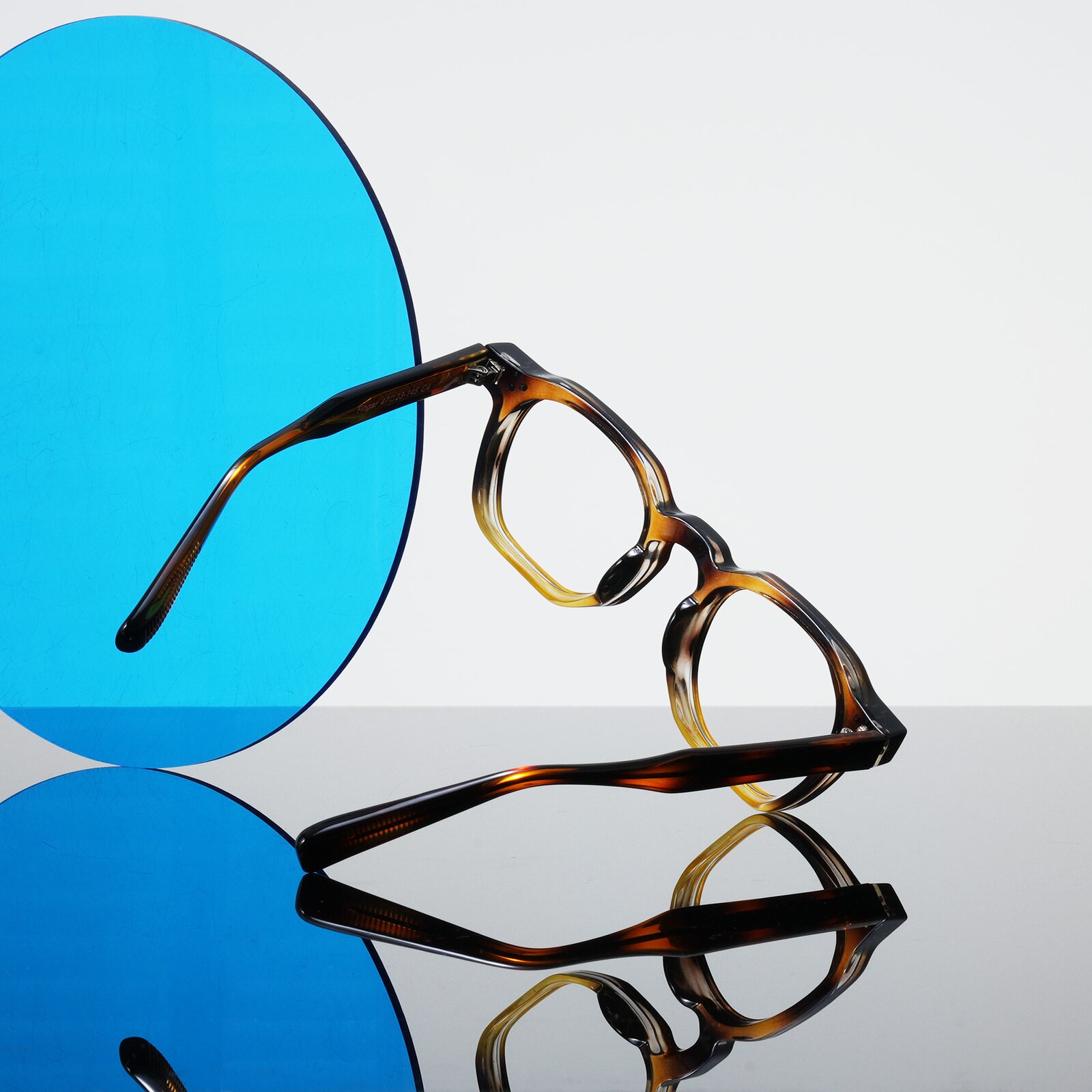 Brown Tortoise Retro-Vintage Keyhole Bridge Low Bridge Fit Eyeglasses ...