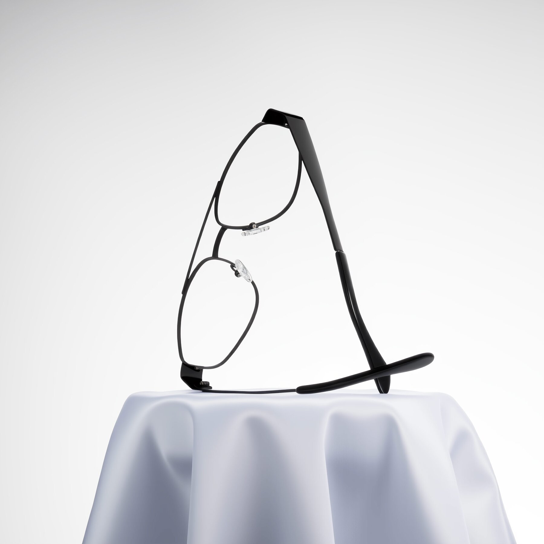 Lifestyle photography #1 of Runoz in Black with Clear Eyeglass Lenses