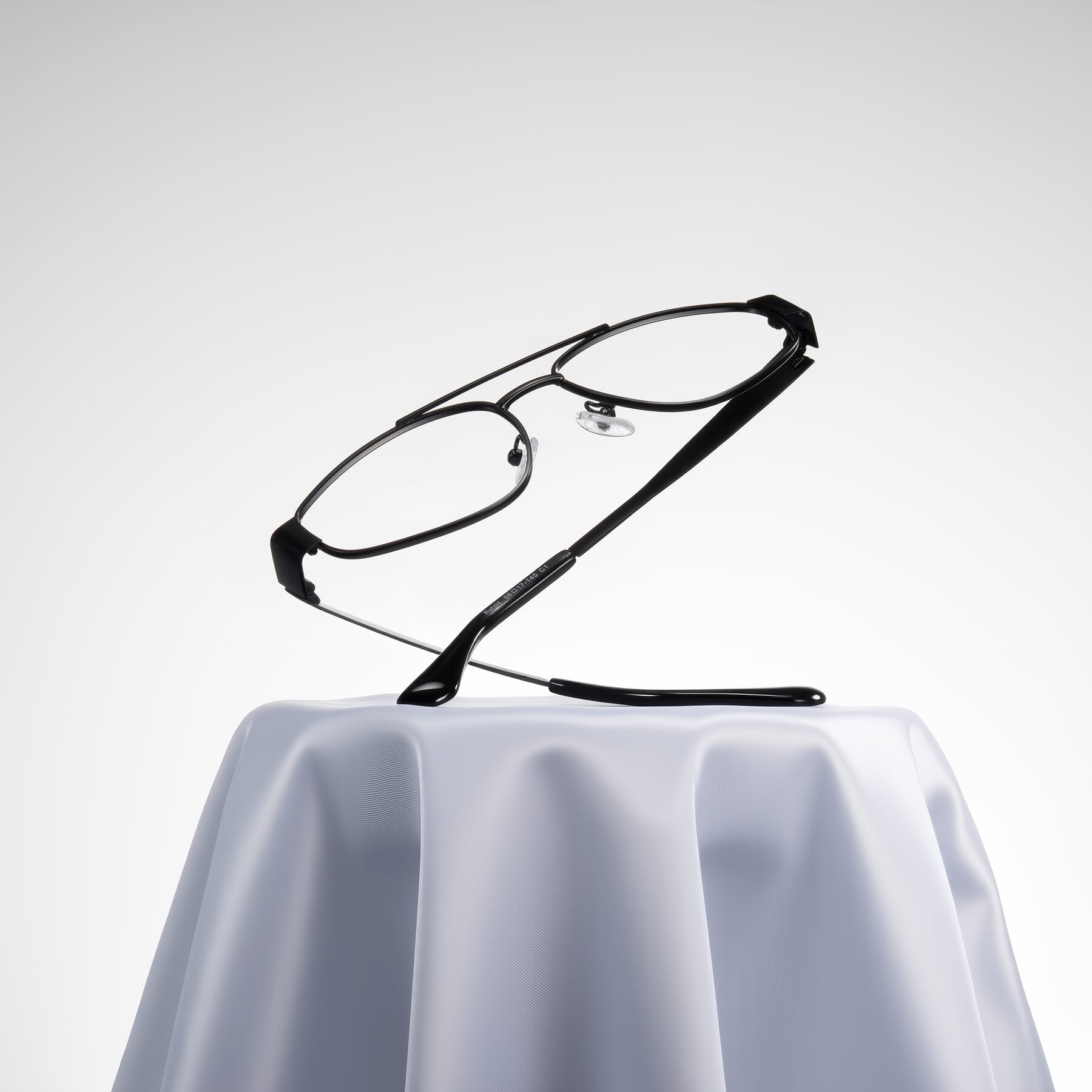 Lifestyle photography #2 of Runoz in Black with Clear Eyeglass Lenses