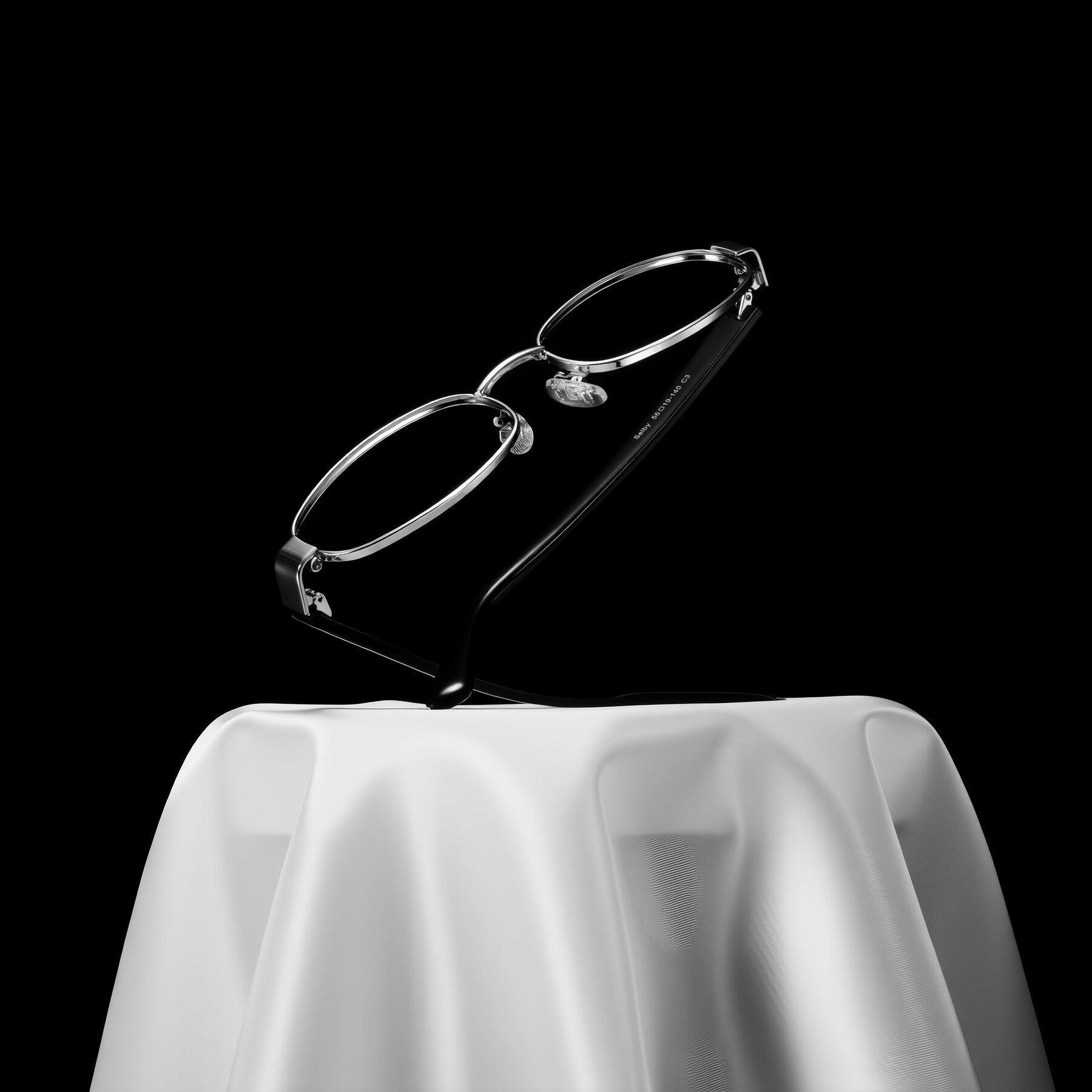 Lifestyle photography #1 of Selby in Silver with Clear Eyeglass Lenses