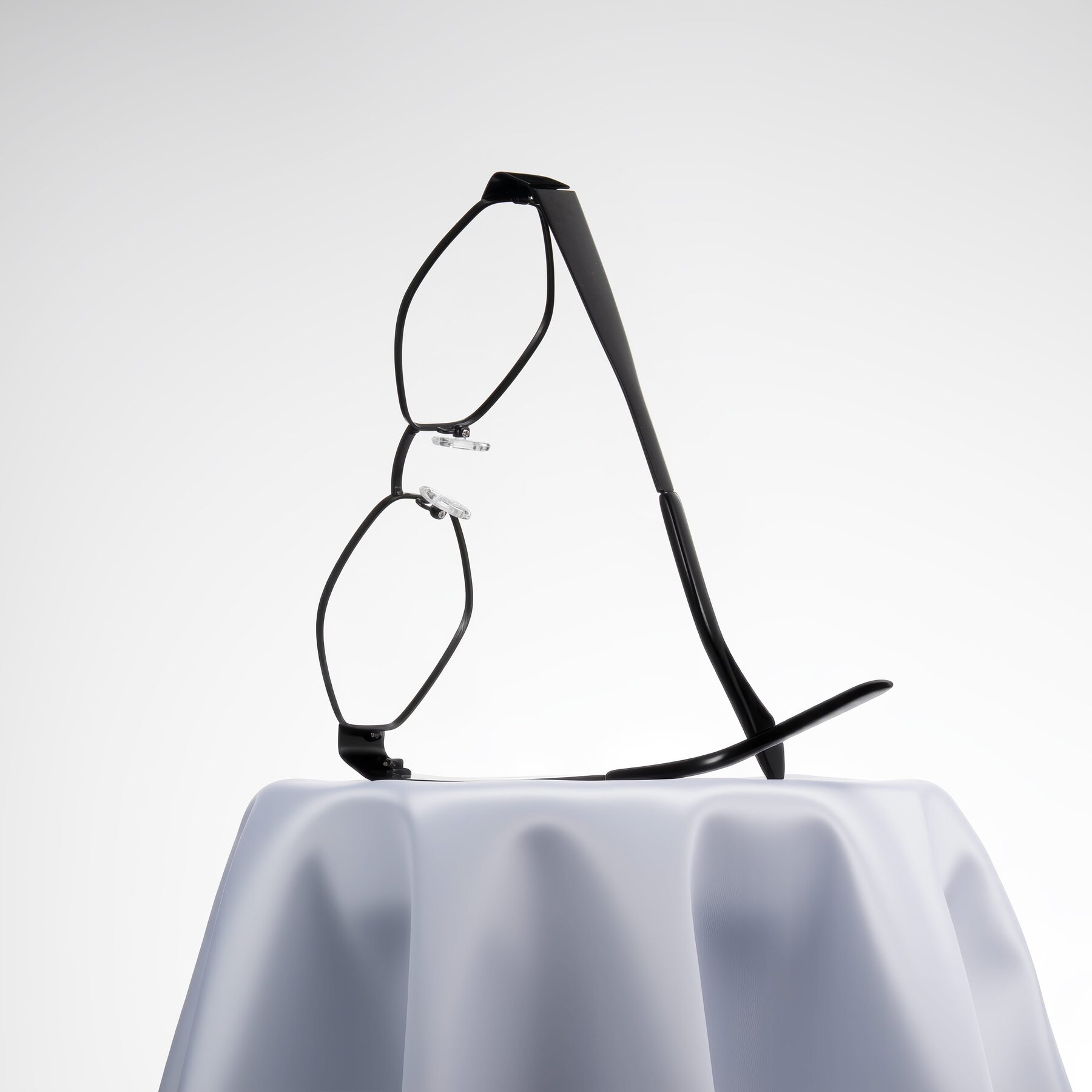 Lifestyle photography #1 of Midney in Black with Clear Reading Eyeglass Lenses