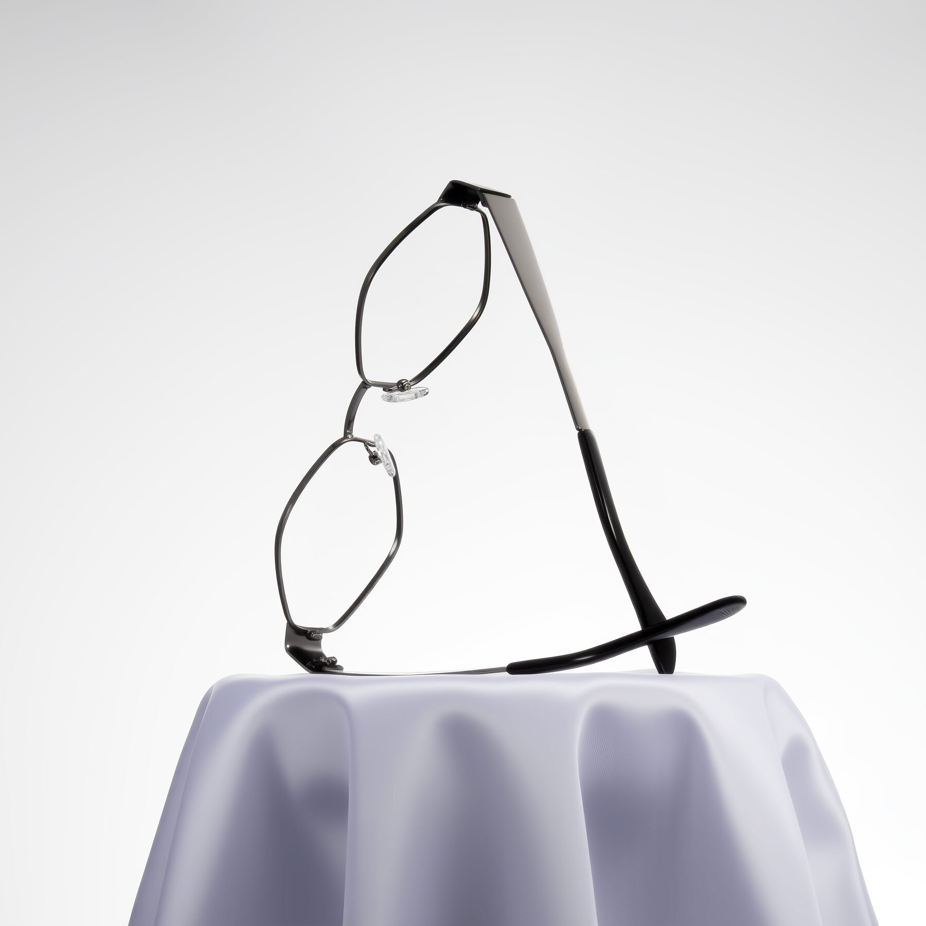 Lifestyle photography #1 of Midney in Gunmetal with Clear Eyeglass Lenses