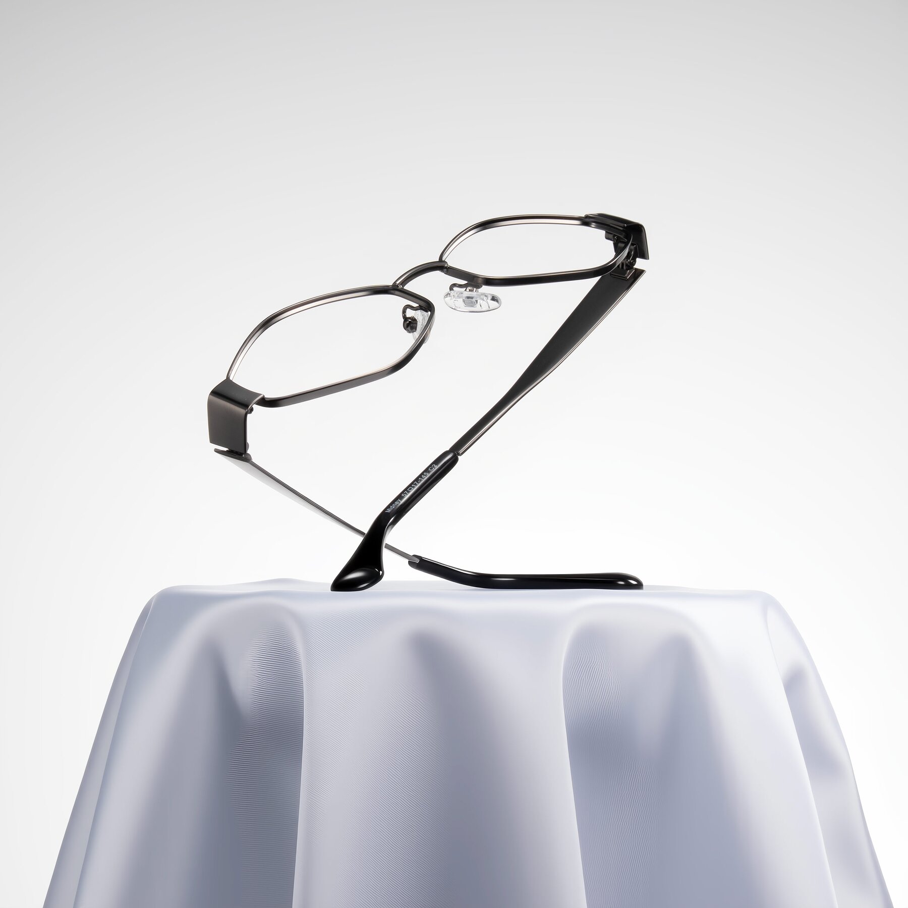 Lifestyle photography #2 of Midney in Gunmetal with Clear Eyeglass Lenses