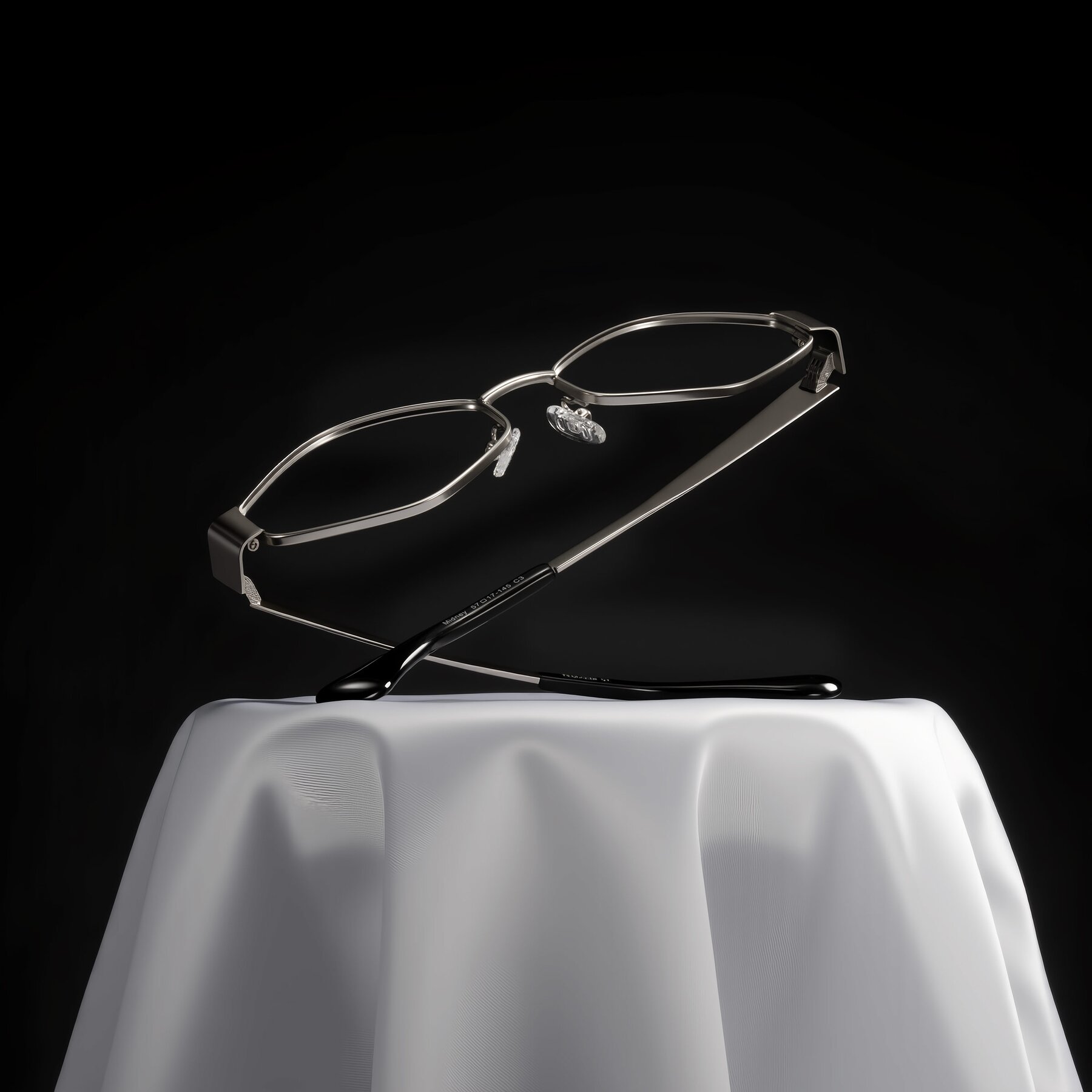 Lifestyle photography #1 of Midney in Silver with Clear Eyeglass Lenses