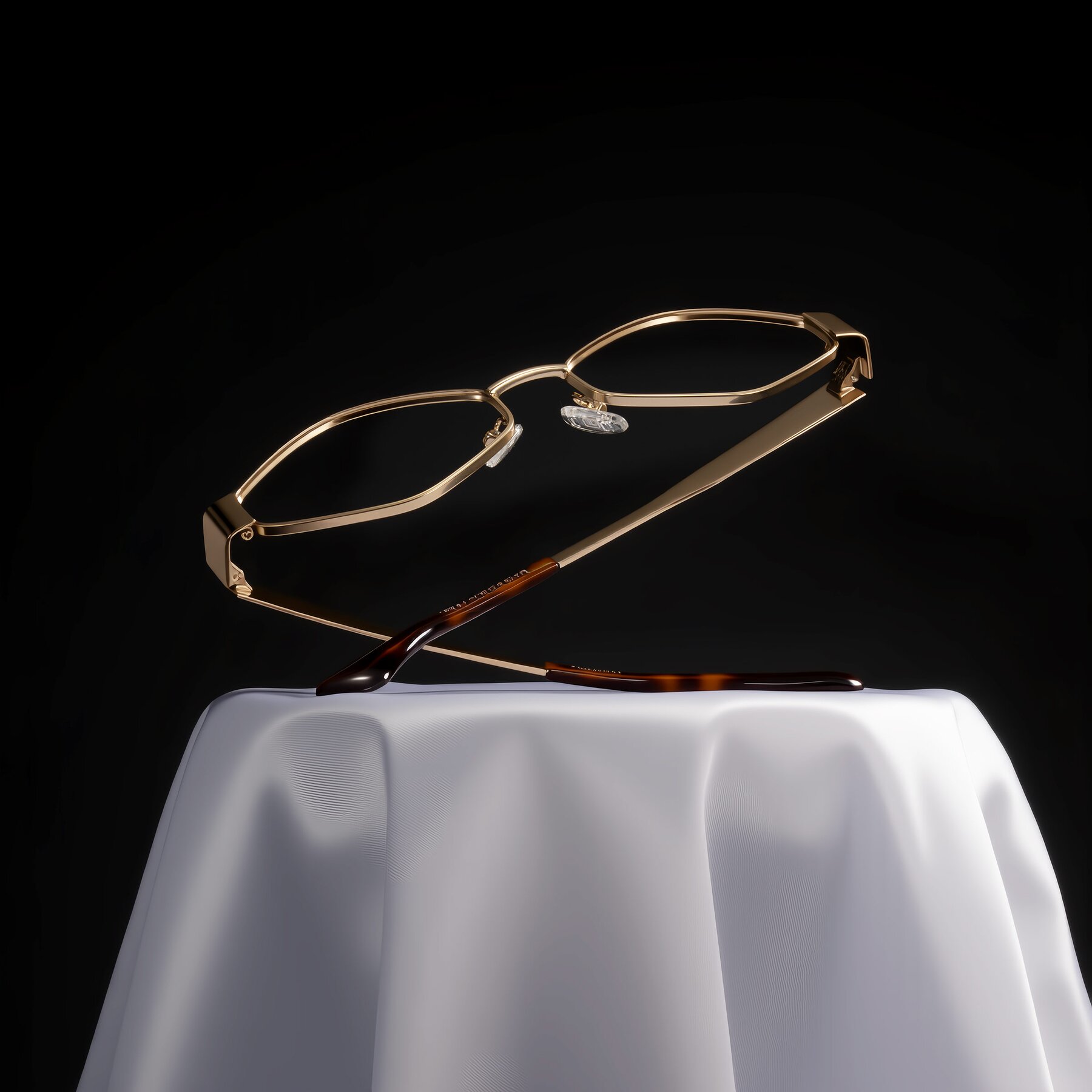 Lifestyle photography #1 of Midney in Gold with Clear Eyeglass Lenses