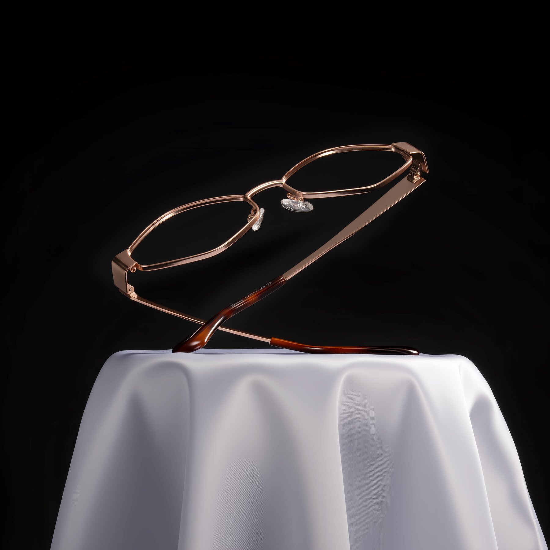 Lifestyle photography #1 of Midney in Rose Gold with Clear Eyeglass Lenses