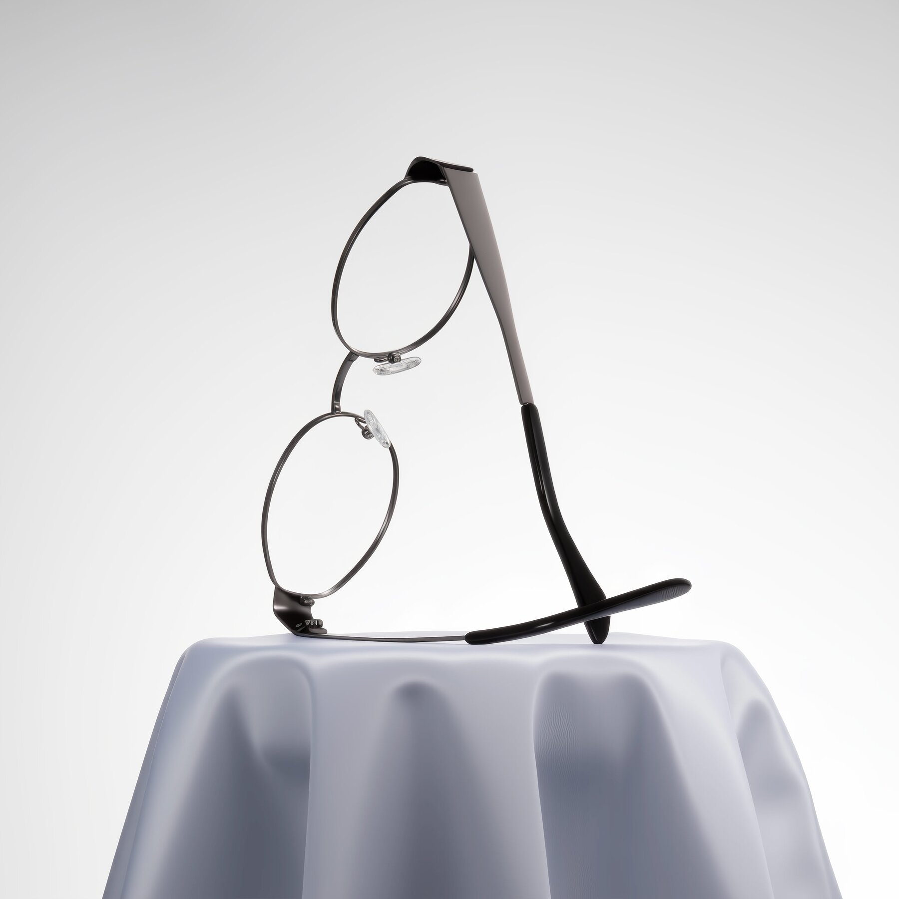 Lifestyle photography #1 of Kadrid in Gunmetal with Clear Eyeglass Lenses