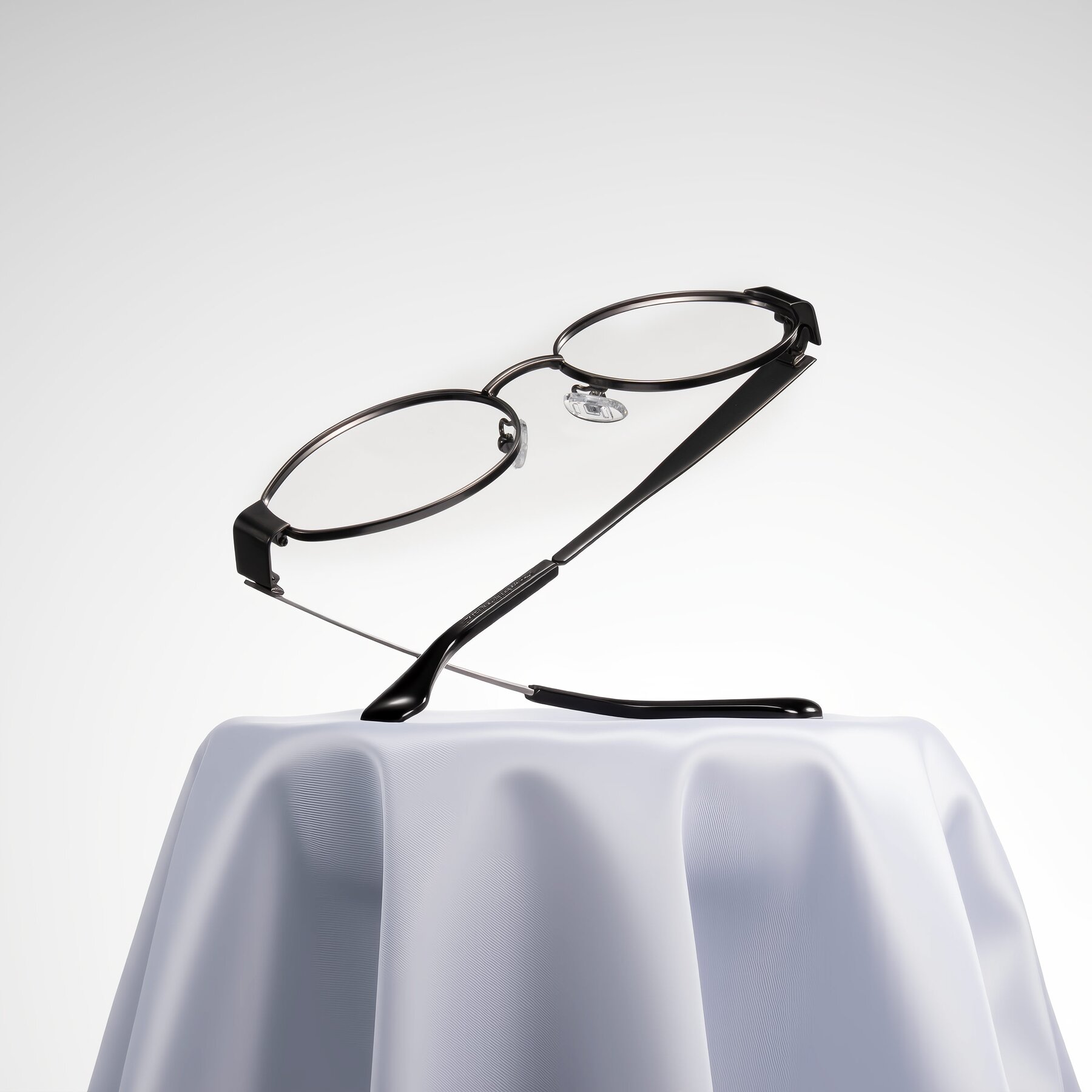 Lifestyle photography #2 of Kadrid in Gunmetal with Clear Eyeglass Lenses