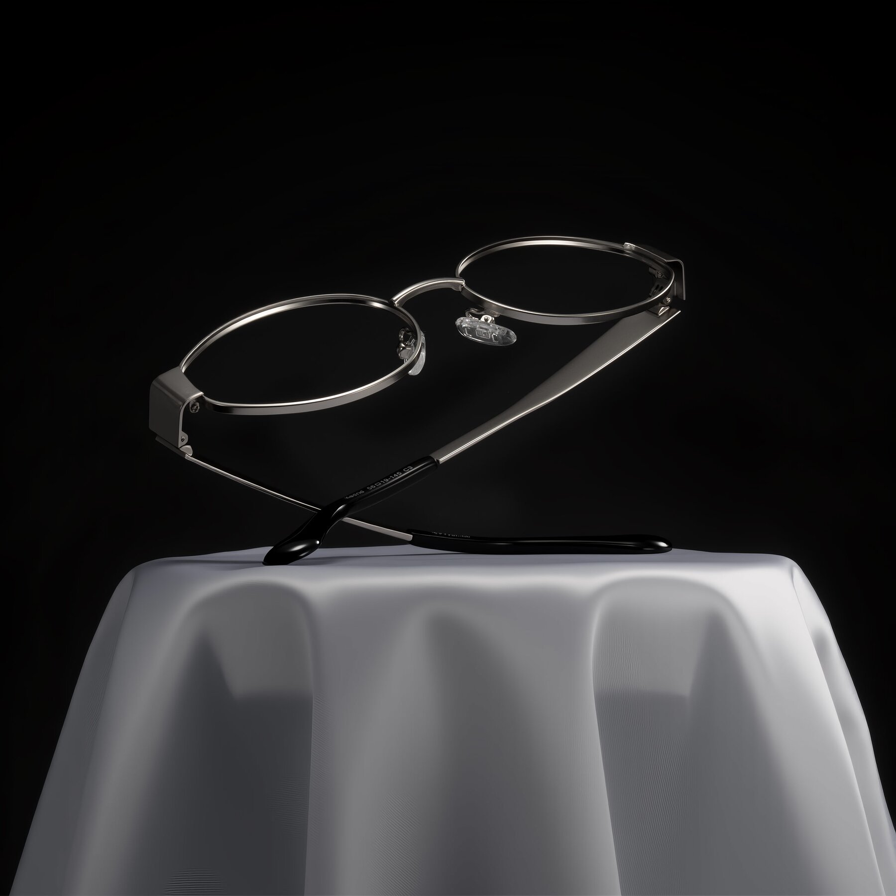 Lifestyle photography #1 of Kadrid in Silver with Clear Blue Light Blocking Lenses