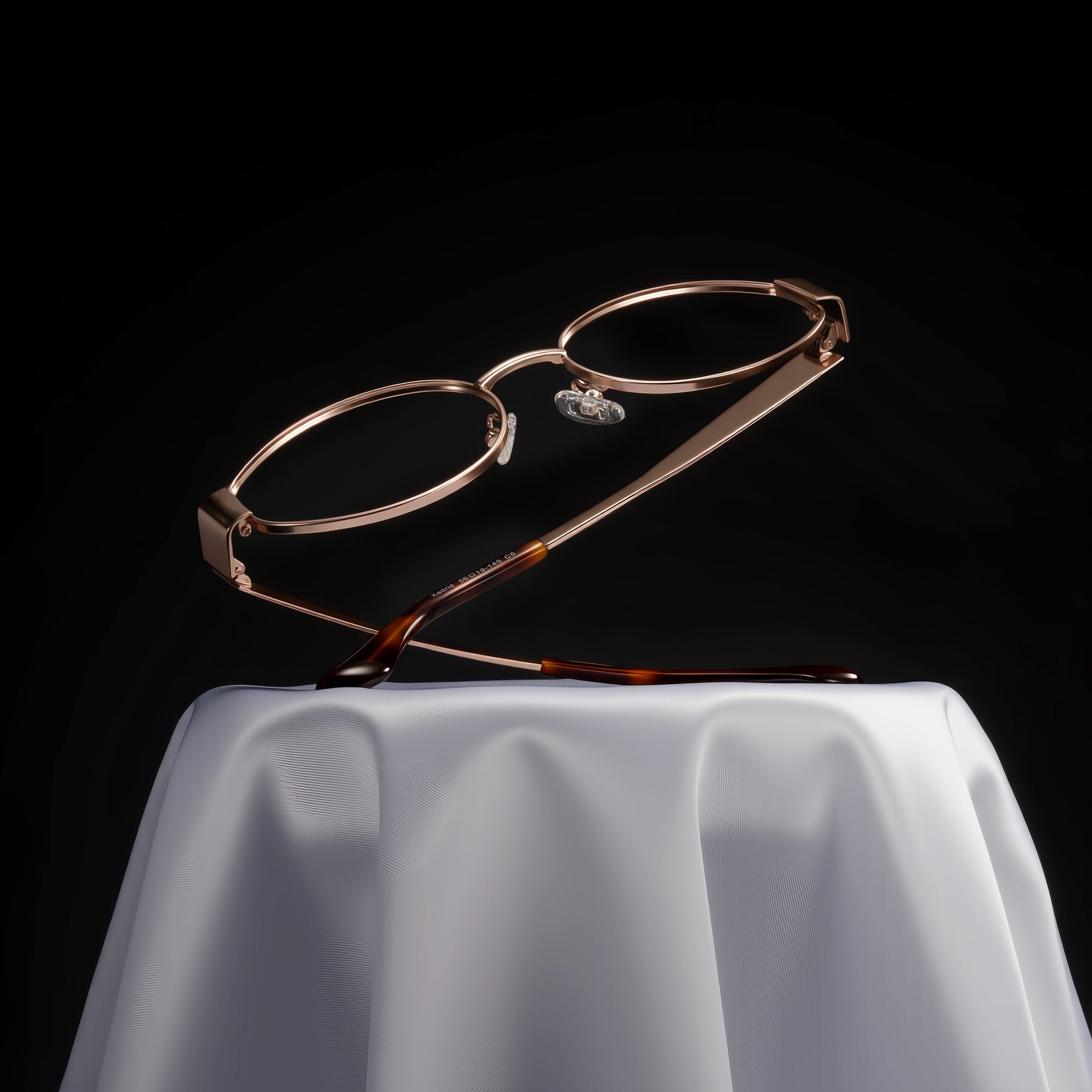 Lifestyle photography #1 of Kadrid in Rose Gold with Clear Eyeglass Lenses