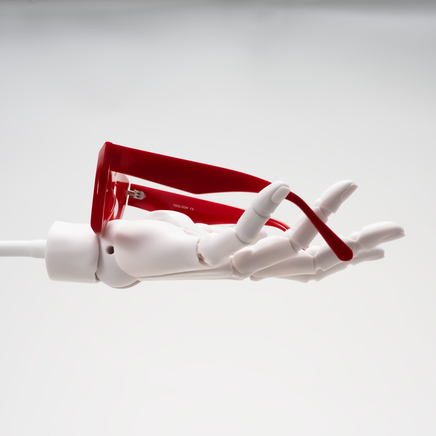 Lifestyle photography #2 of Giptoo in Red with Clear Blue Light Blocking Lenses