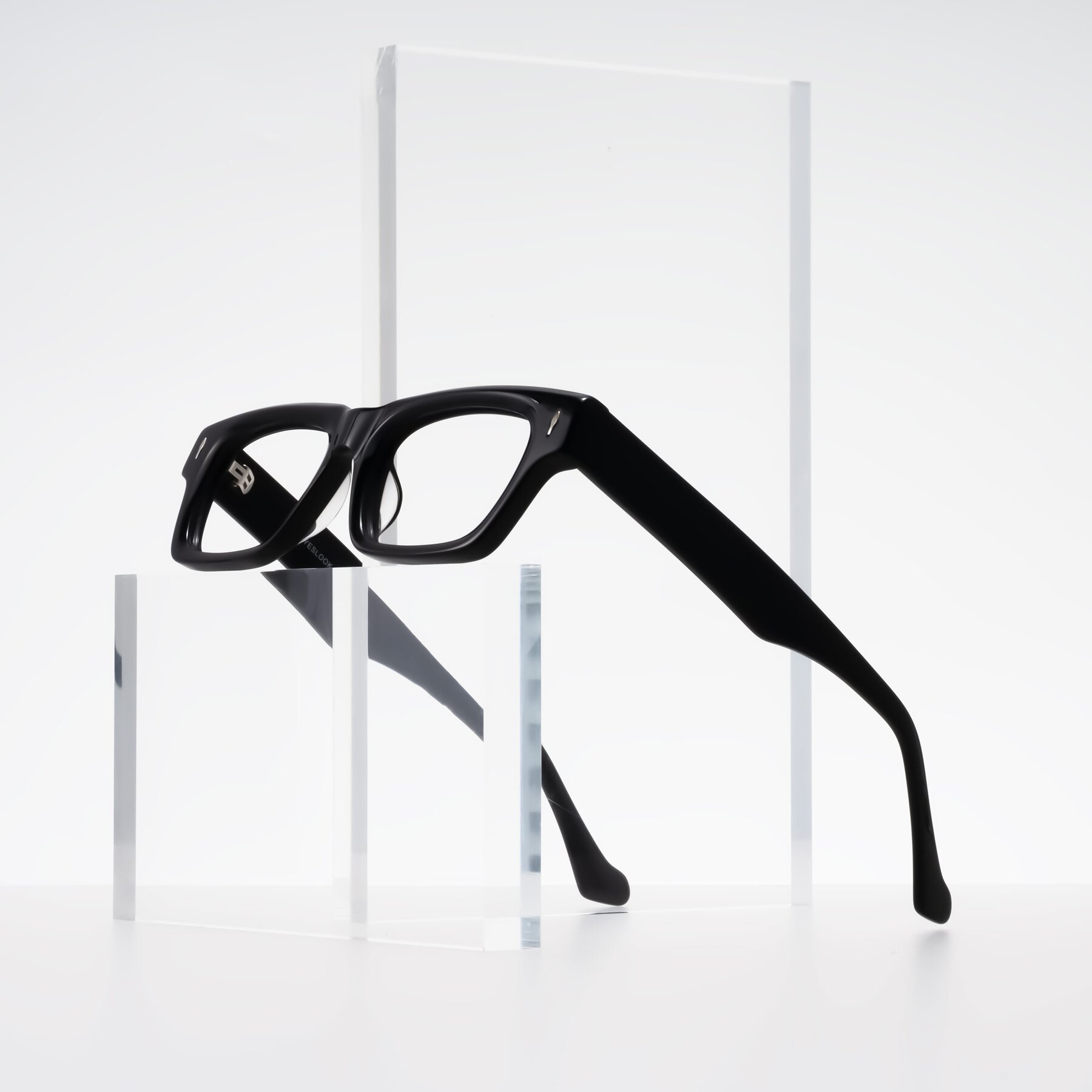 Lifestyle photography #2 of Xallon in Black with Clear Eyeglass Lenses