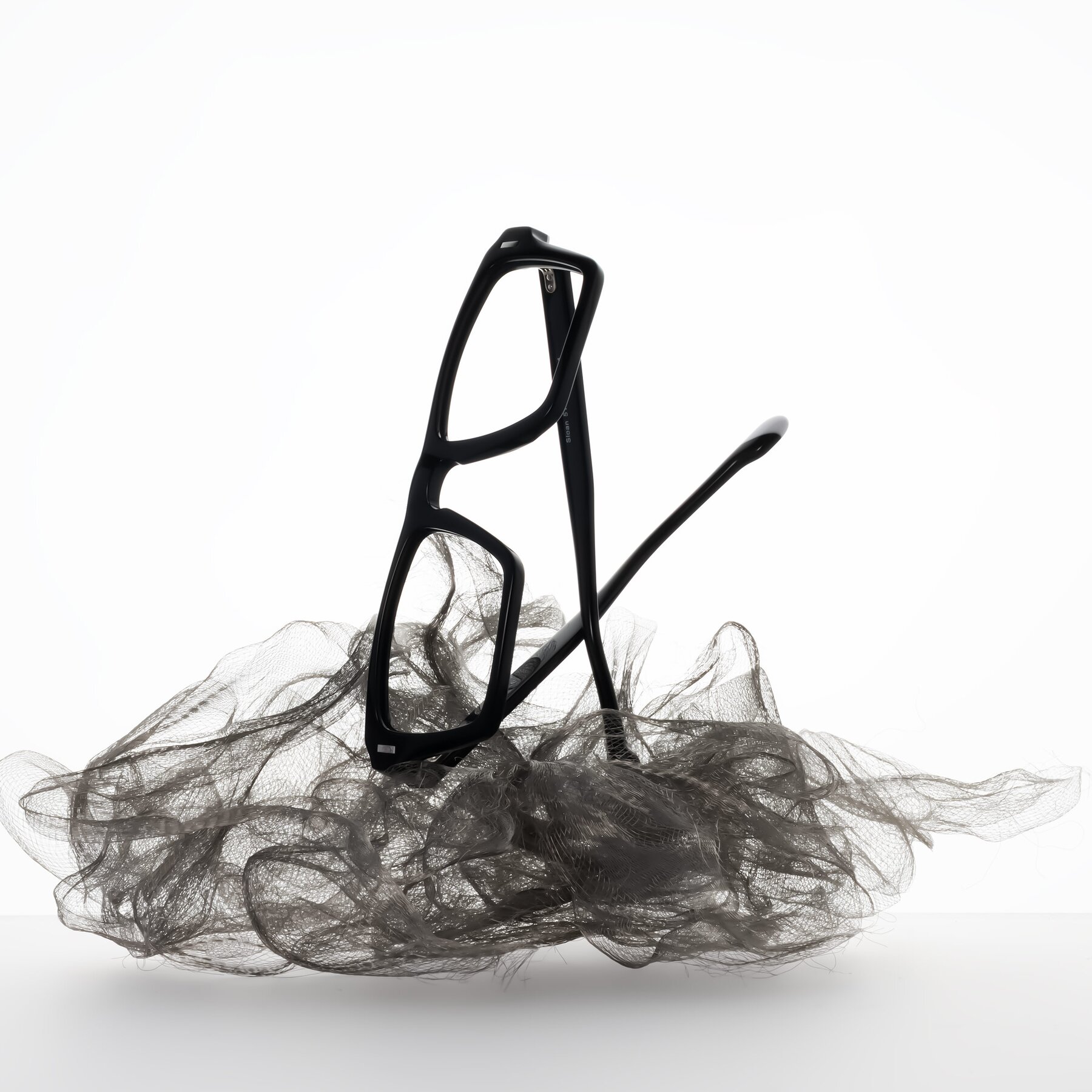 Lifestyle photography #2 of Sloan in Black with Clear Blue Light Blocking Lenses