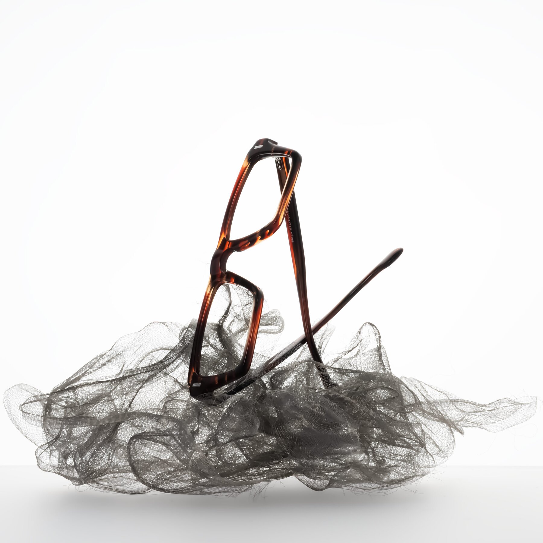 Lifestyle photography #2 of Sloan in Brown Striped with Clear Reading Eyeglass Lenses