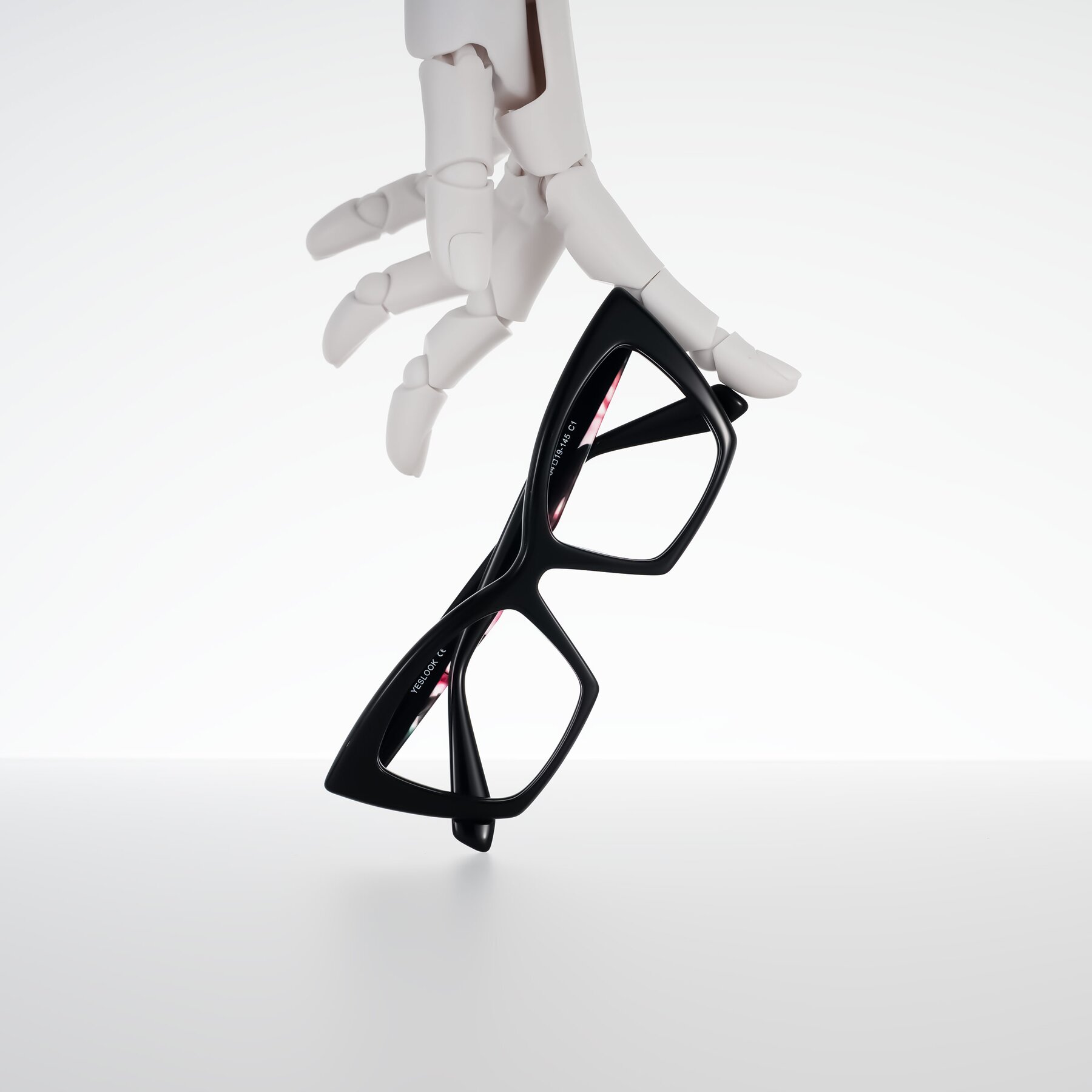 Lifestyle photography #2 of Wayar in Black with Clear Eyeglass Lenses