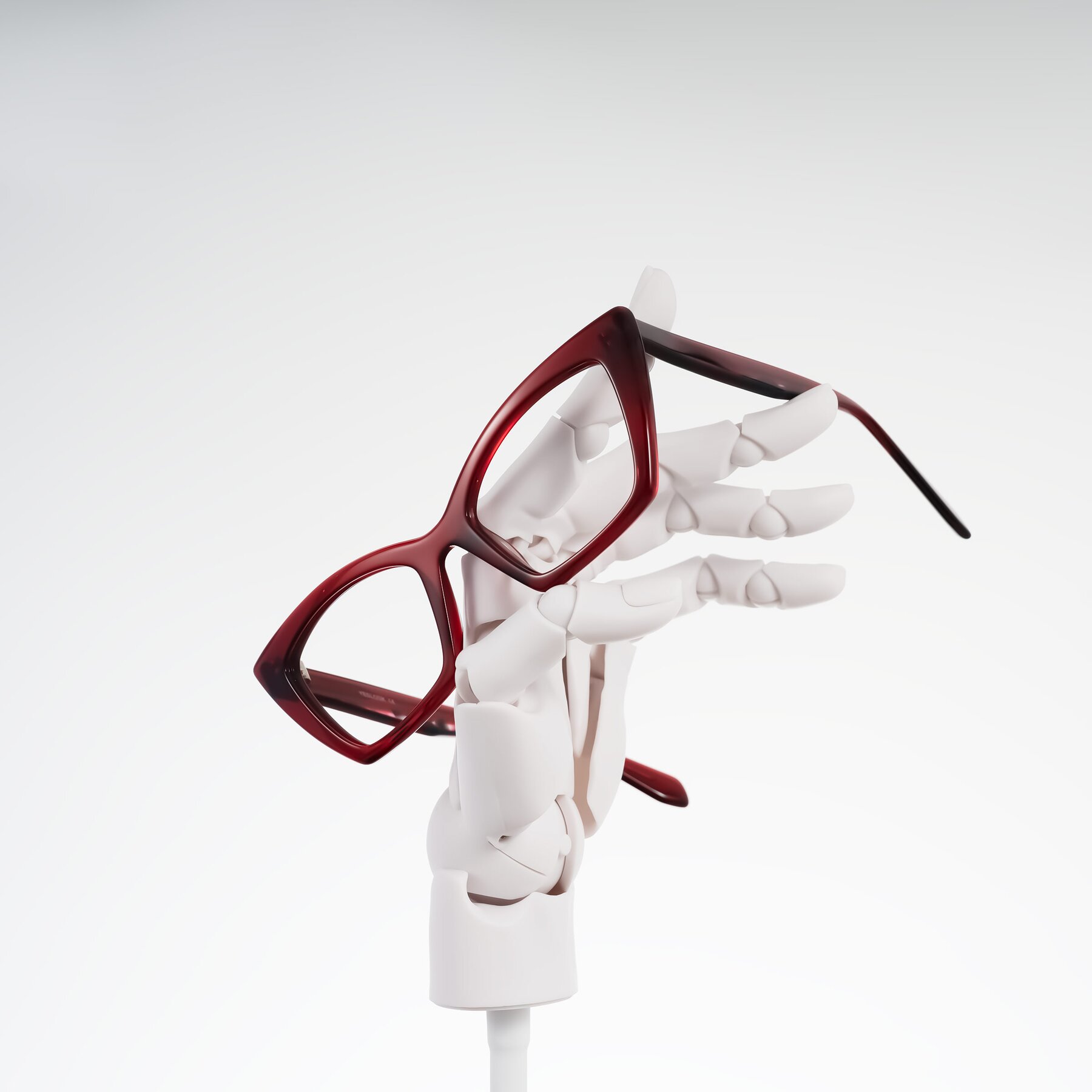 Lifestyle photography #1 of Wayar in Wine with Clear Eyeglass Lenses