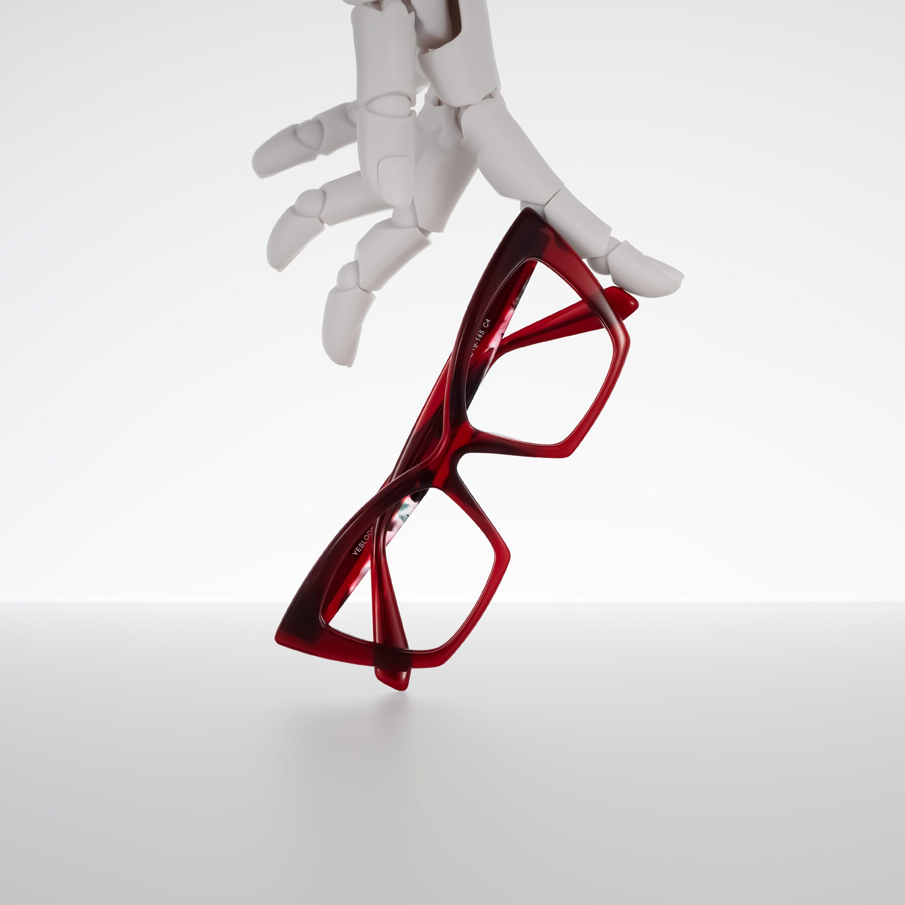 Lifestyle photography #2 of Wayar in Wine with Clear Eyeglass Lenses