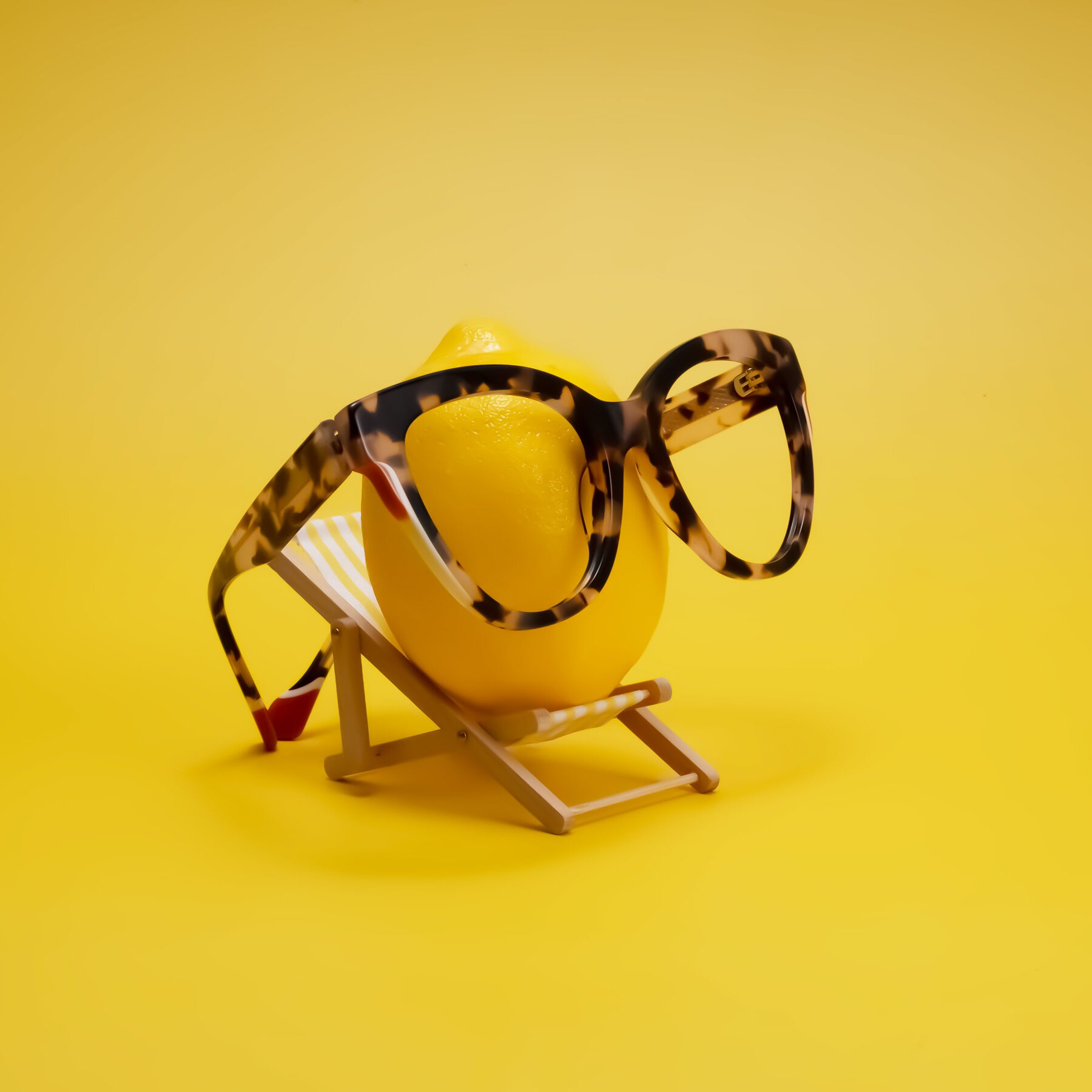Lifestyle photography #2 of Yalkin in Ivory Tortoise with Clear Eyeglass Lenses