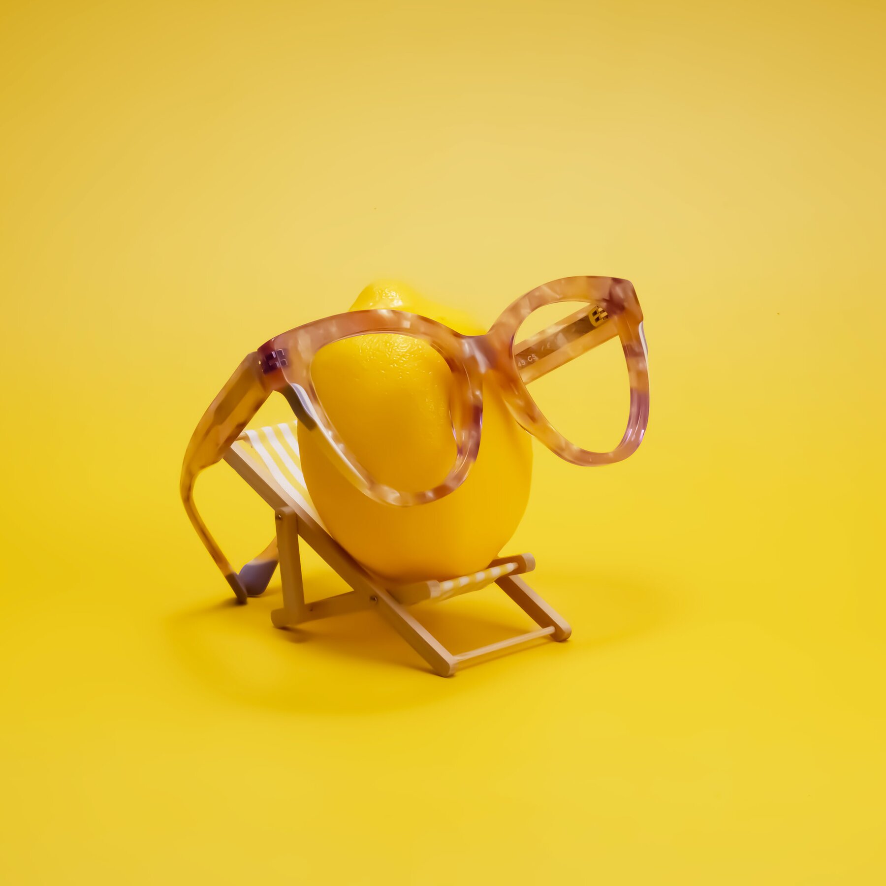 Lifestyle photography #2 of Yalkin in Floral Tortoise with Clear Eyeglass Lenses