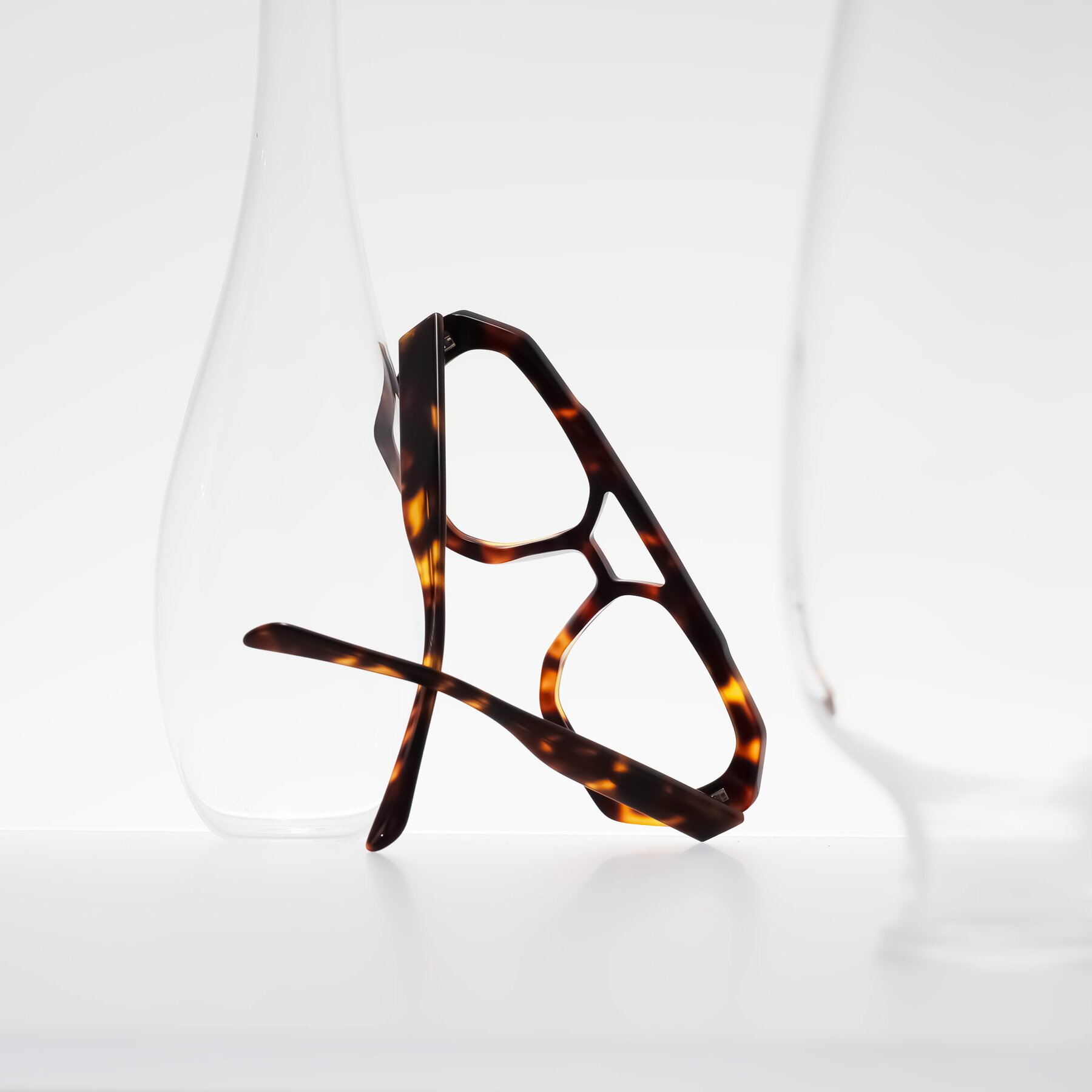Lifestyle photography #2 of Silva in Tortoise with Clear Eyeglass Lenses