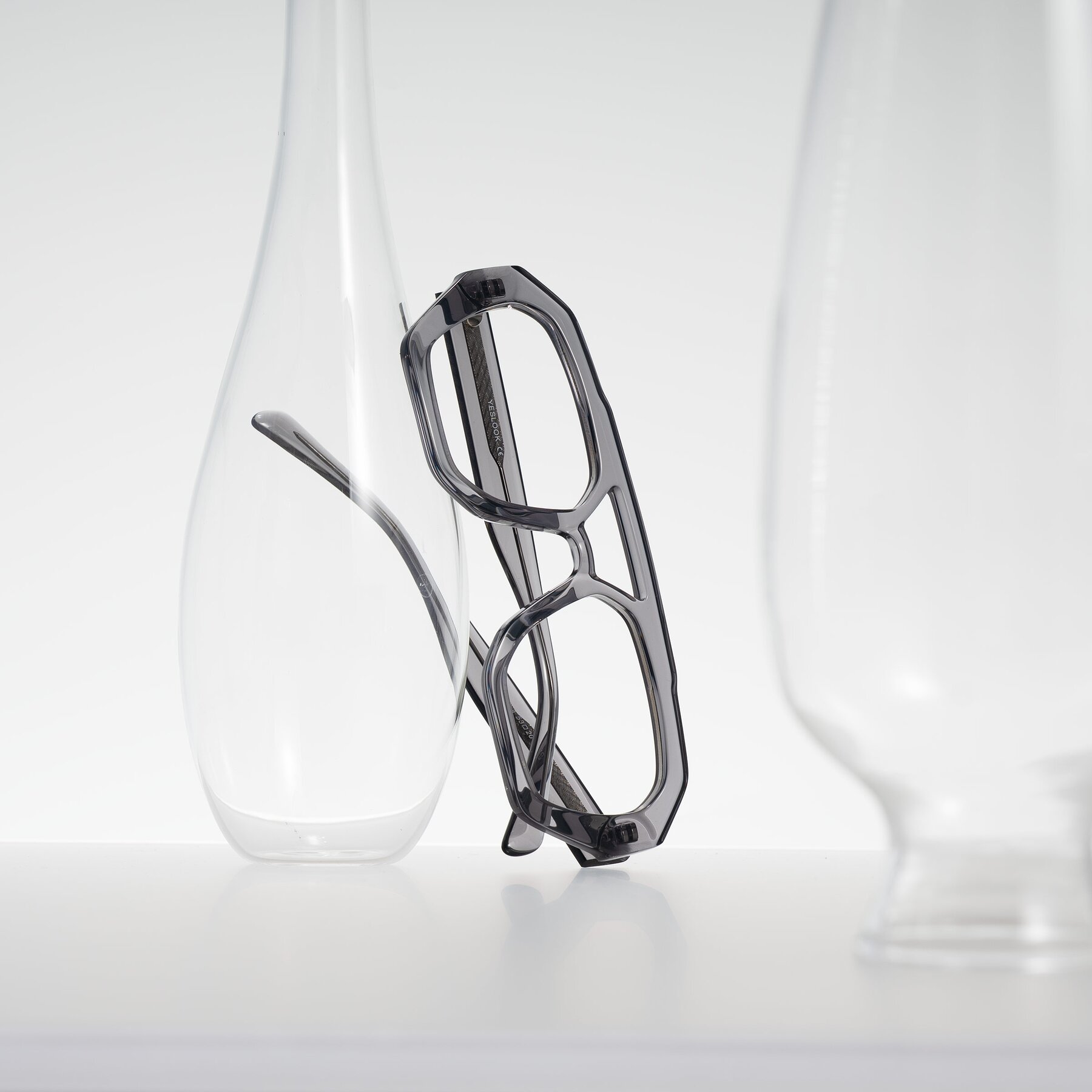 Lifestyle photography #1 of Silva in Gray with Clear Eyeglass Lenses