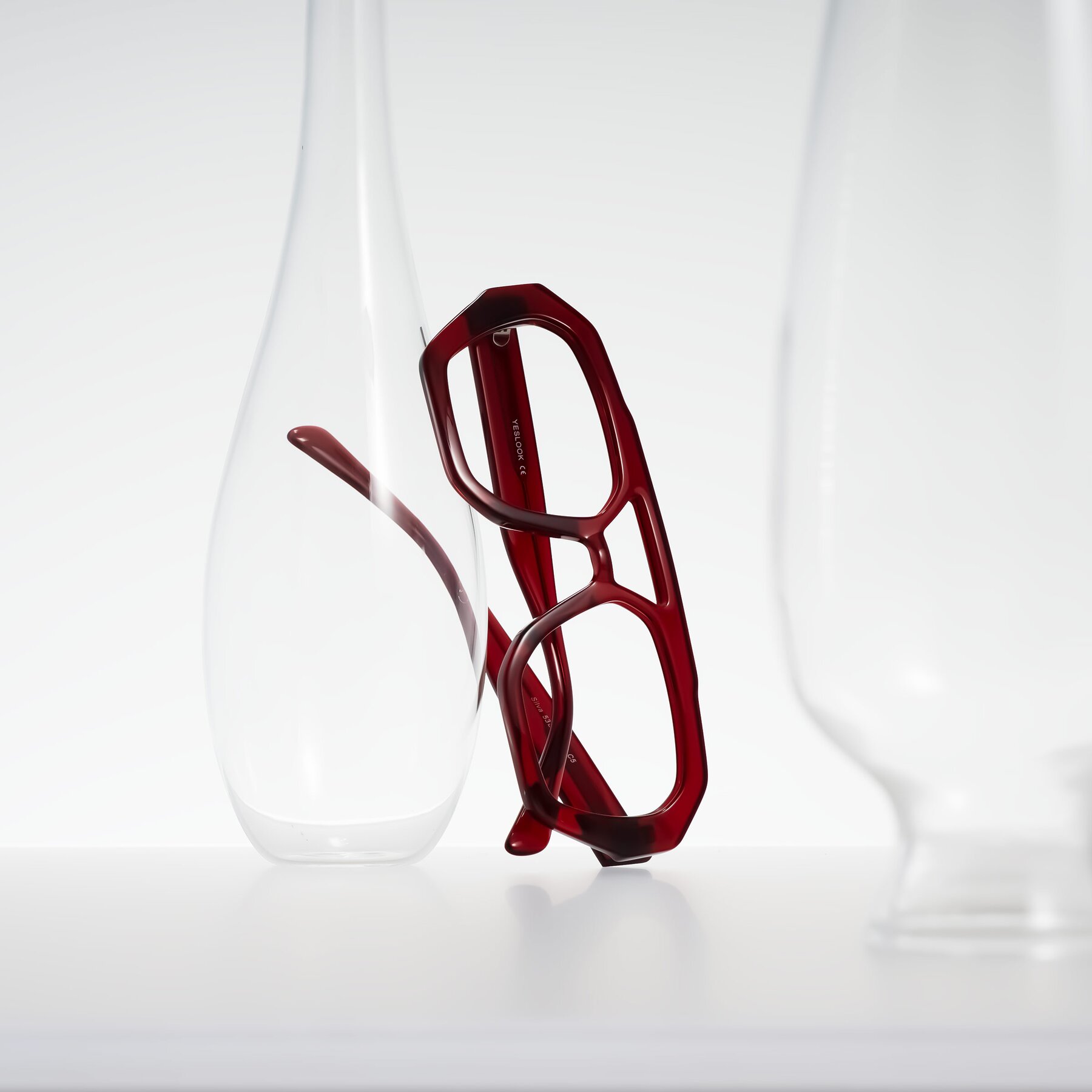 Lifestyle photography #1 of Silva in Wine with Clear Eyeglass Lenses