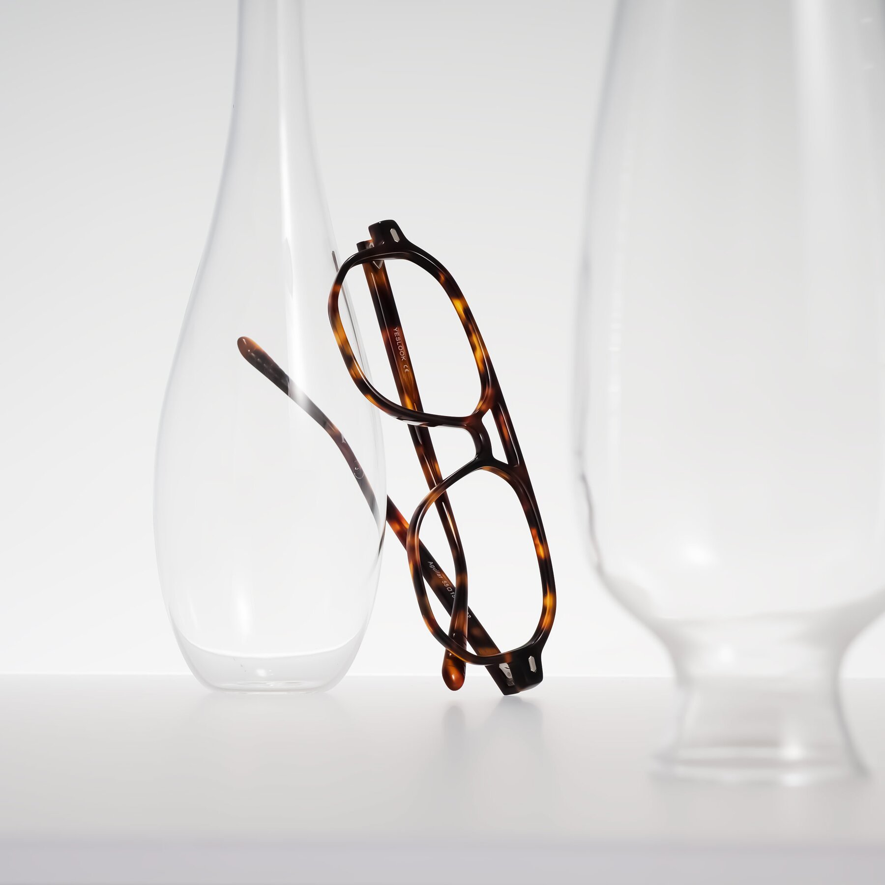 Lifestyle photography #2 of Aguilar in Tortoise with Clear Eyeglass Lenses