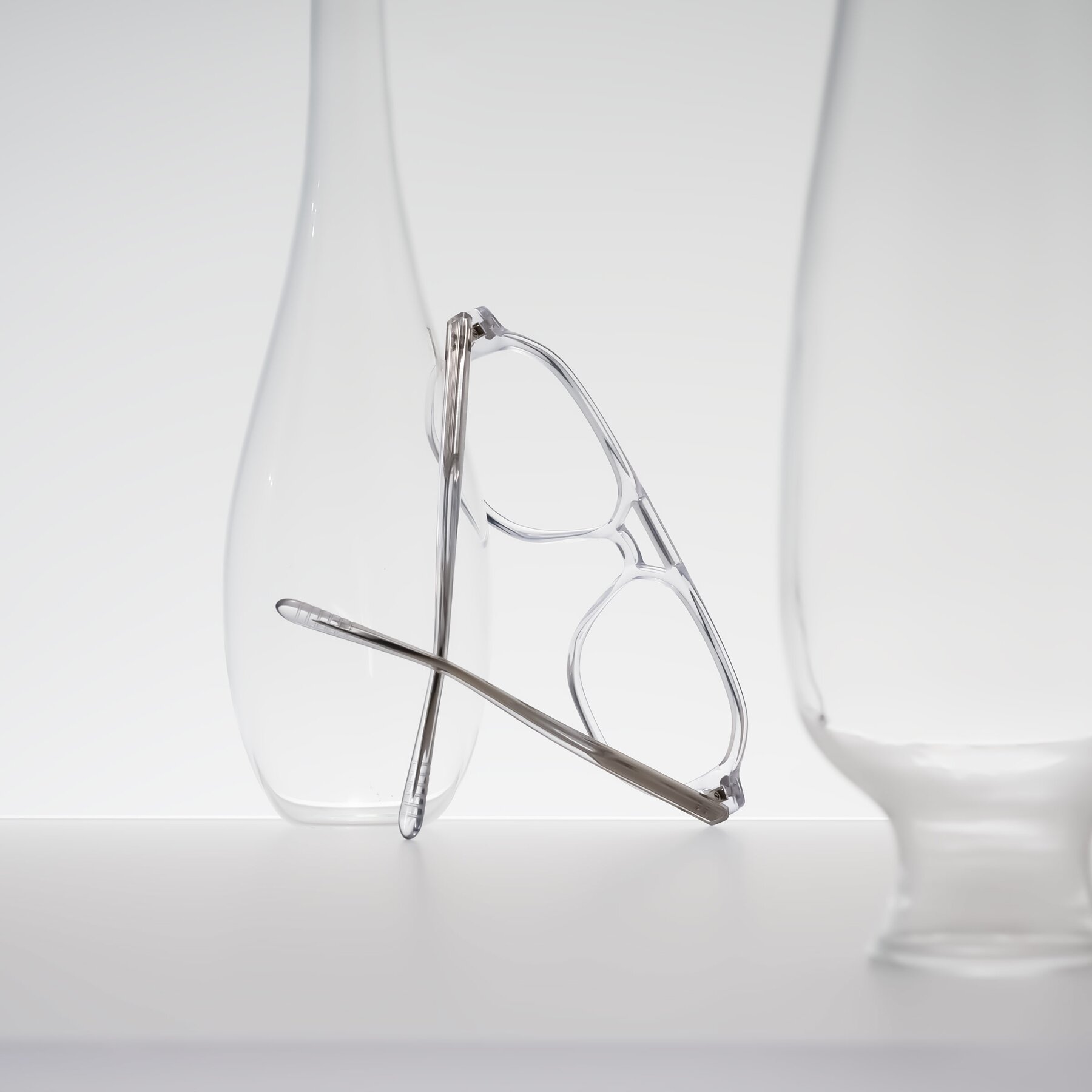 Lifestyle photography #2 of Aguilar in Clear with Clear Eyeglass Lenses