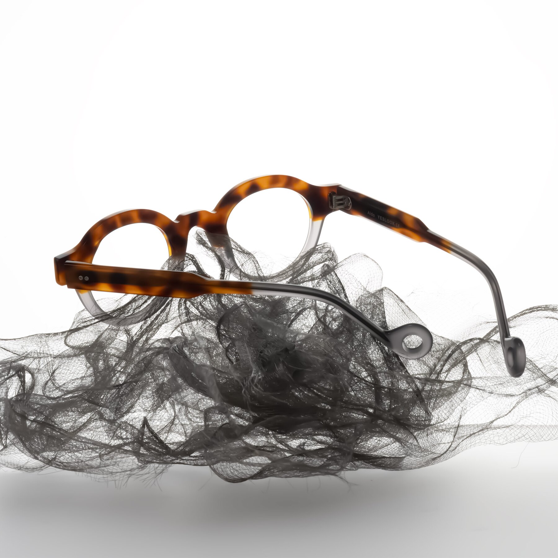 Lifestyle photography #2 of Aldo in Tortoise/Gray with Clear Eyeglass Lenses
