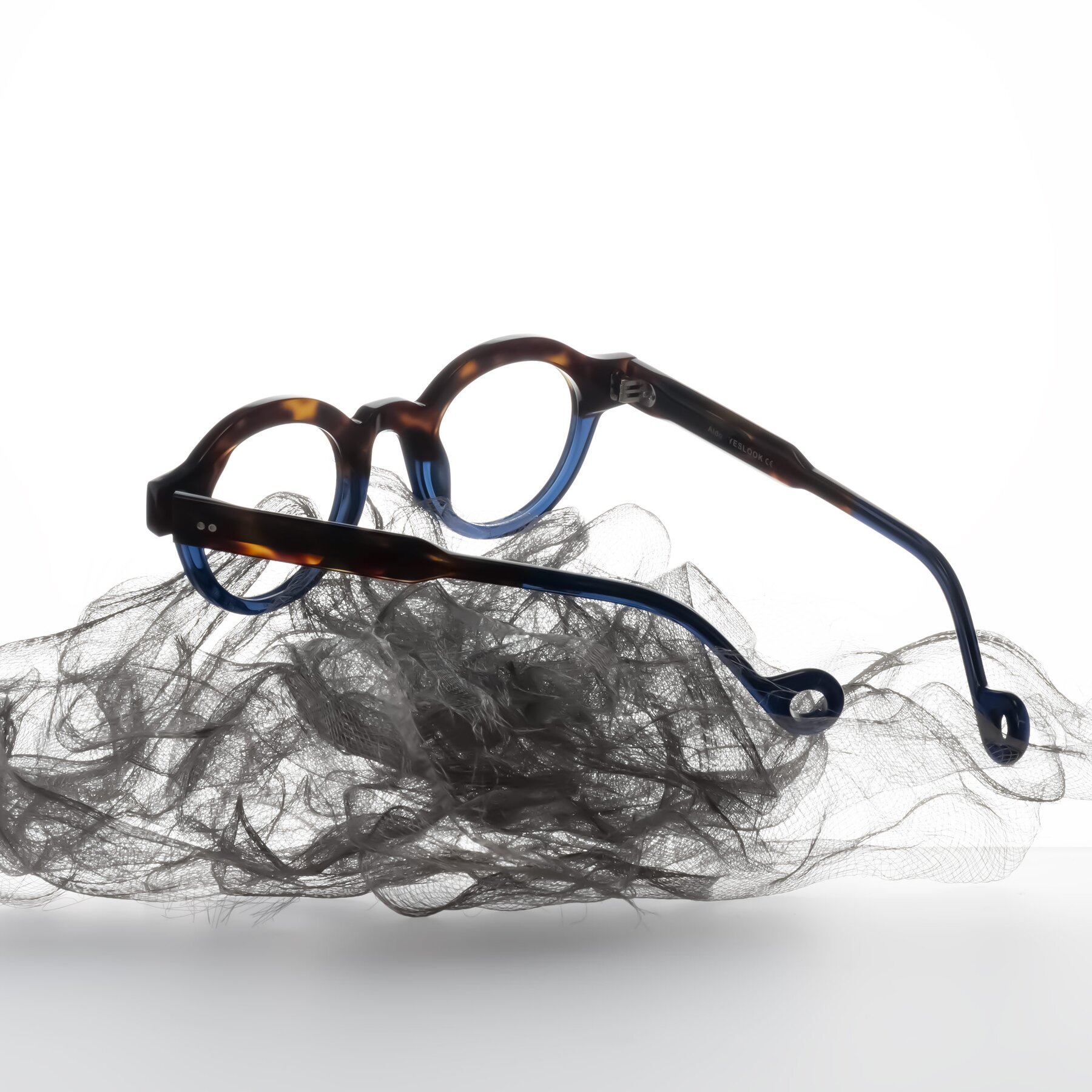 Lifestyle photography #1 of Aldo in Dark Tortoise/Midnight Blue with Clear Eyeglass Lenses