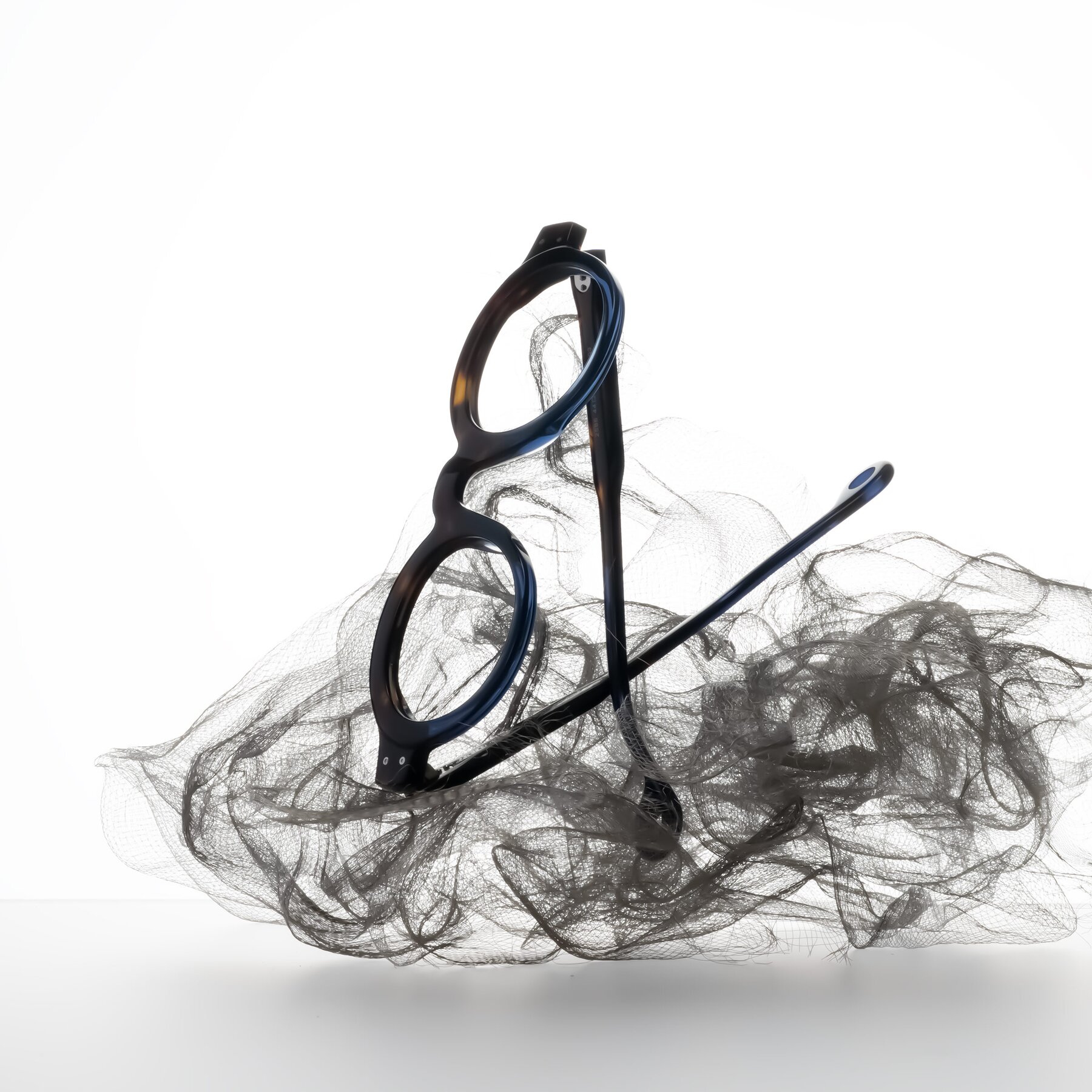 Lifestyle photography #2 of Aldo in Dark Tortoise/Midnight Blue with Clear Eyeglass Lenses