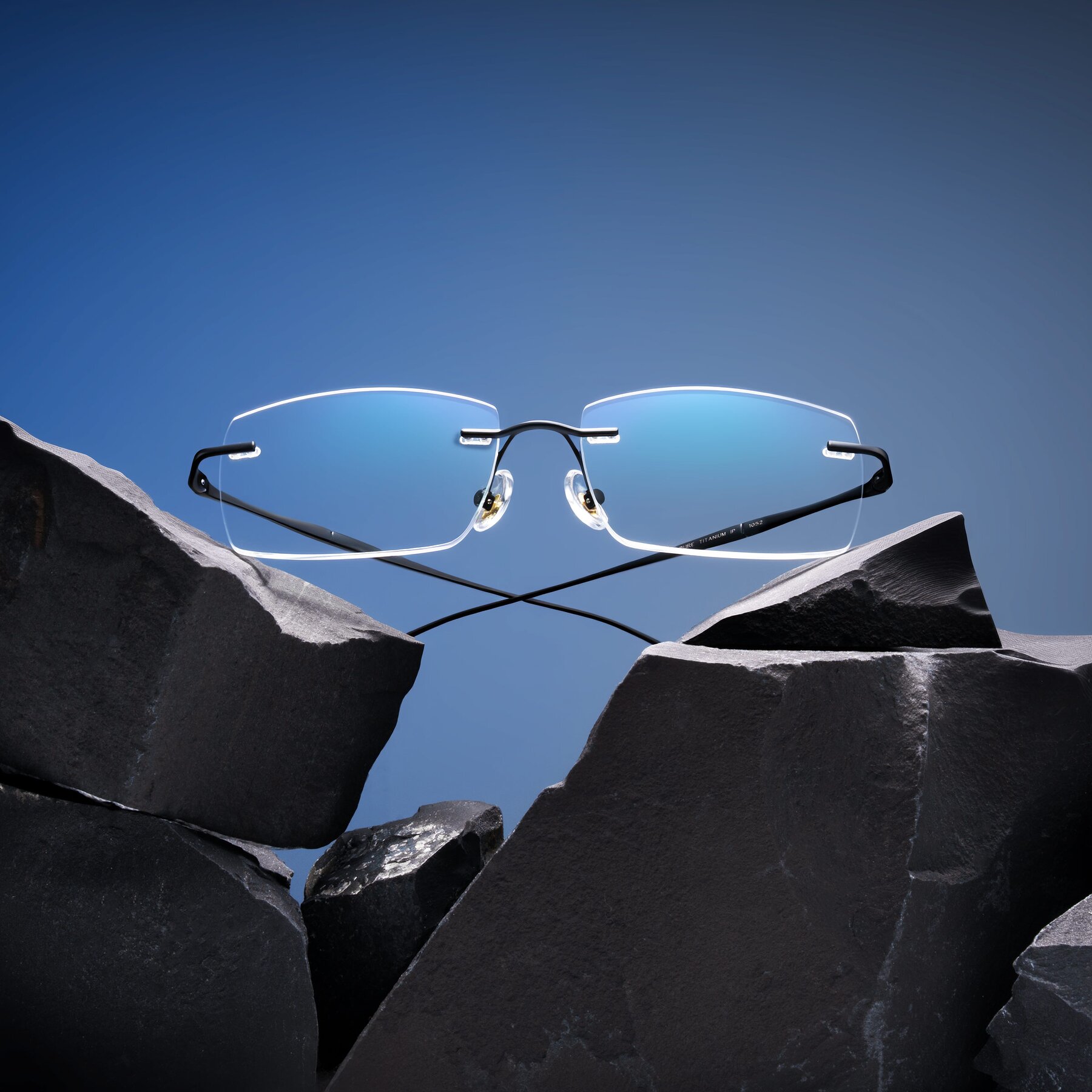 Lifestyle photography #1 of Cartman in Matte Black with Clear Eyeglass Lenses