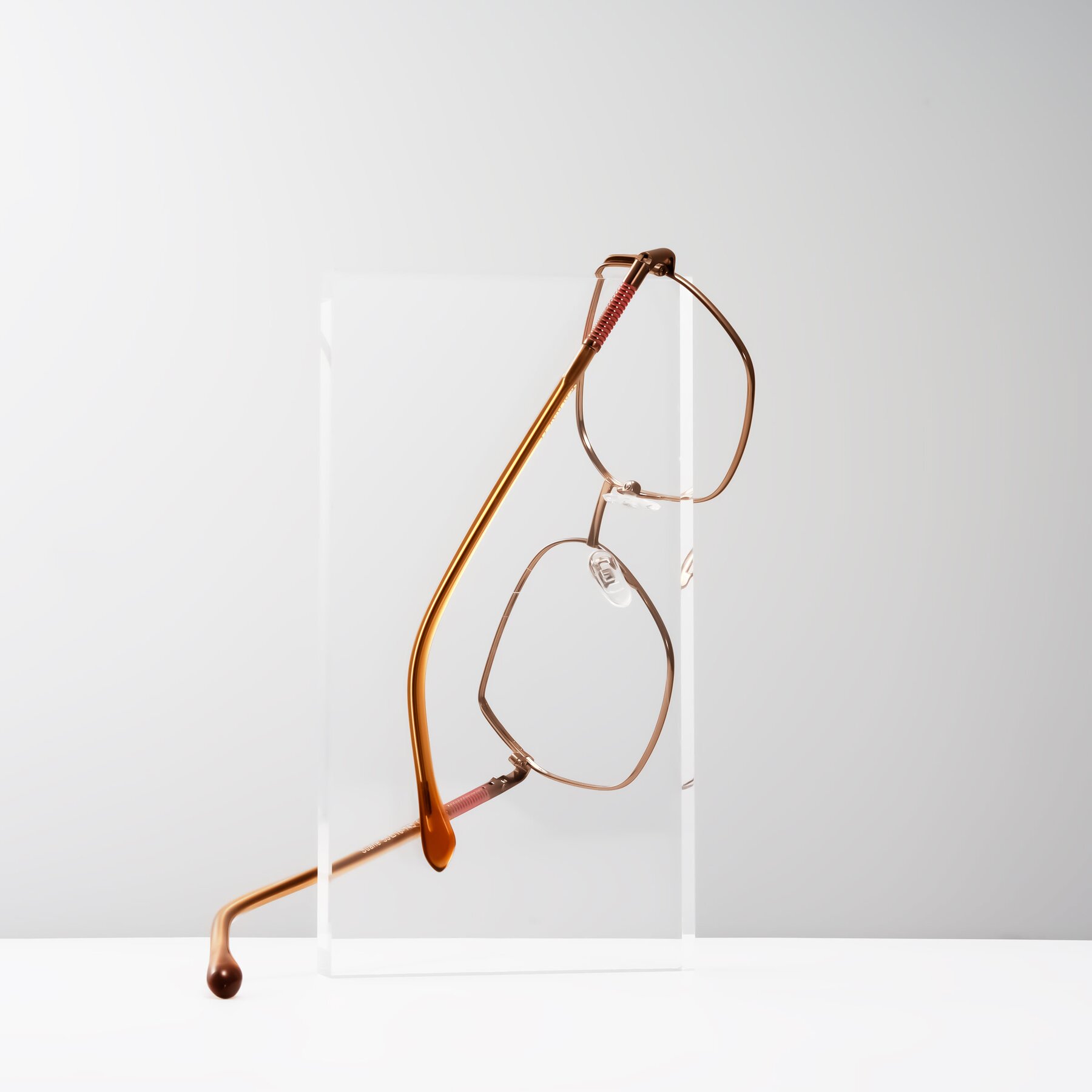 Lifestyle photography #2 of Suarie in Bronze/Brown with Clear Eyeglass Lenses