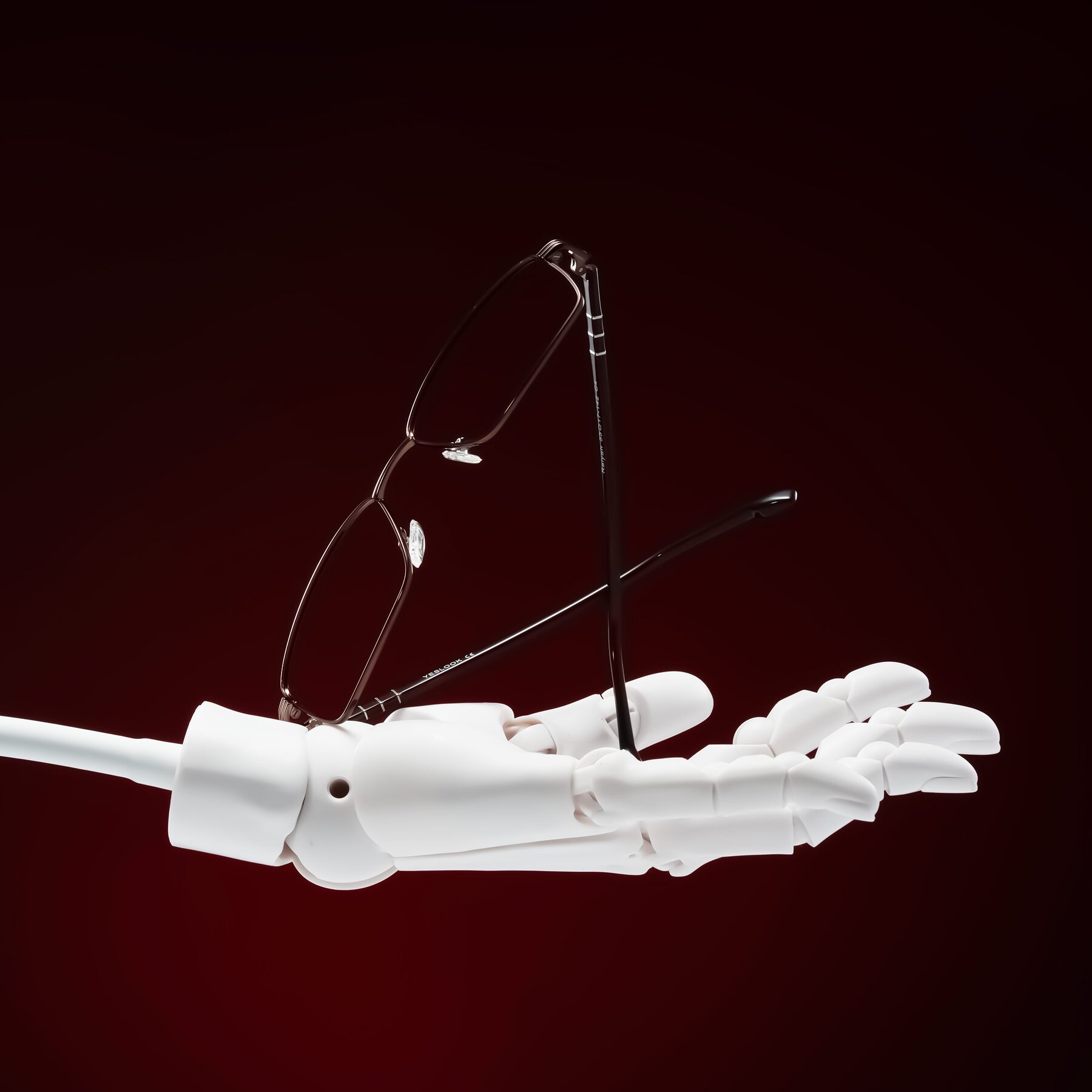 Lifestyle photography #1 of Raiyah in Bronze/Dark Brown with Clear Blue Light Blocking Lenses