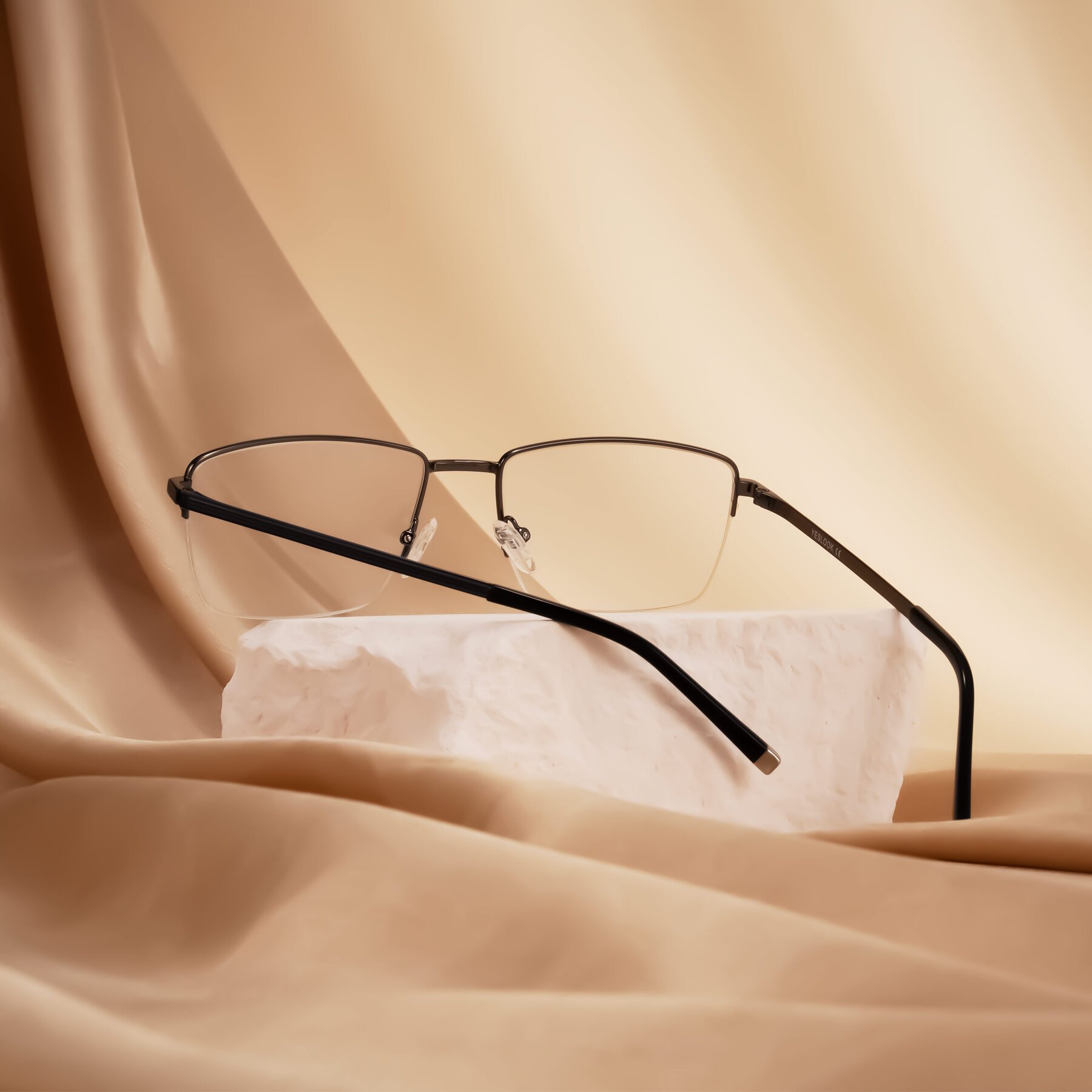 Lifestyle photography #2 of Sungi in Gunmetal with Clear Eyeglass Lenses