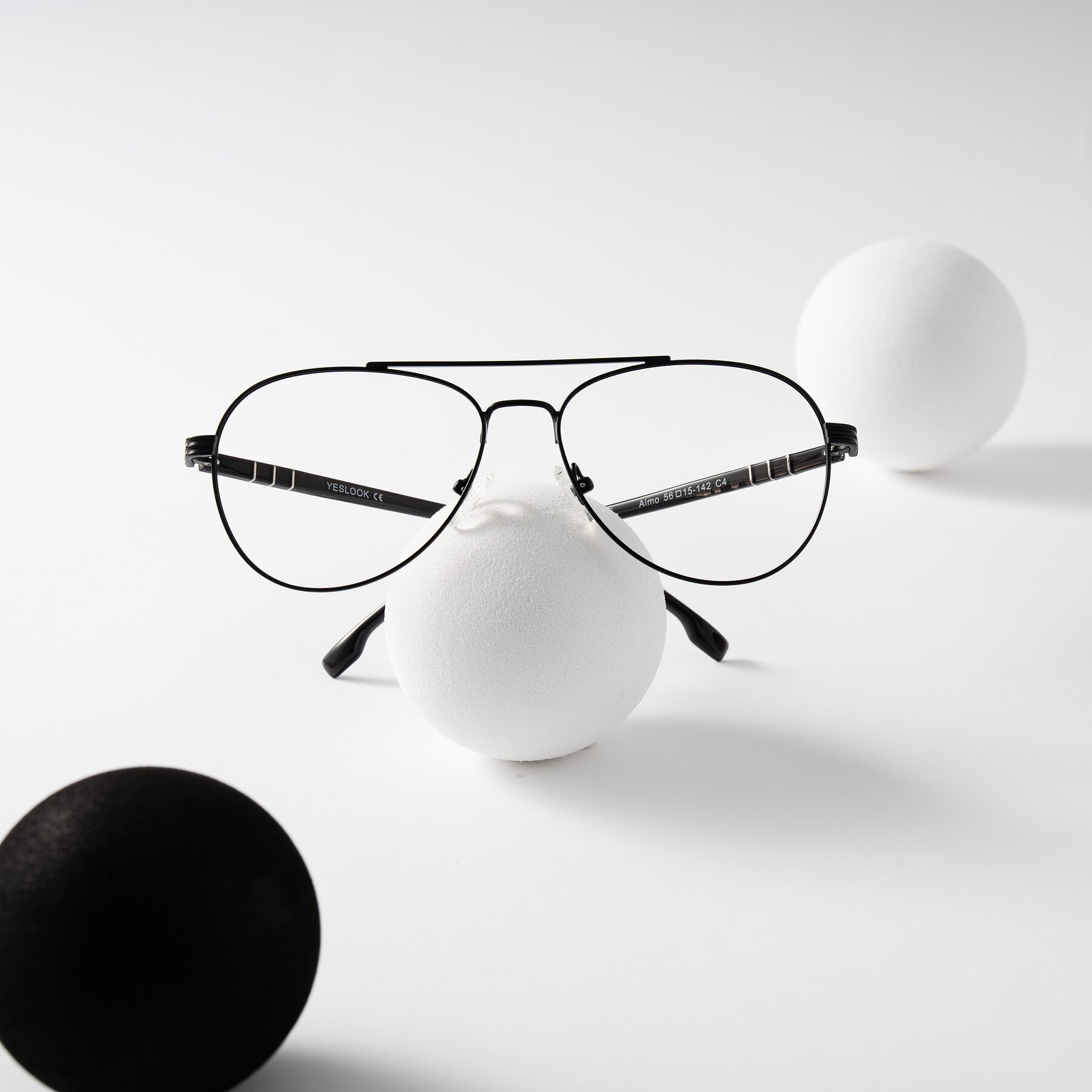 Lifestyle photography #1 of Aimo in Matte Black/Dark Gray with Clear Blue Light Blocking Lenses