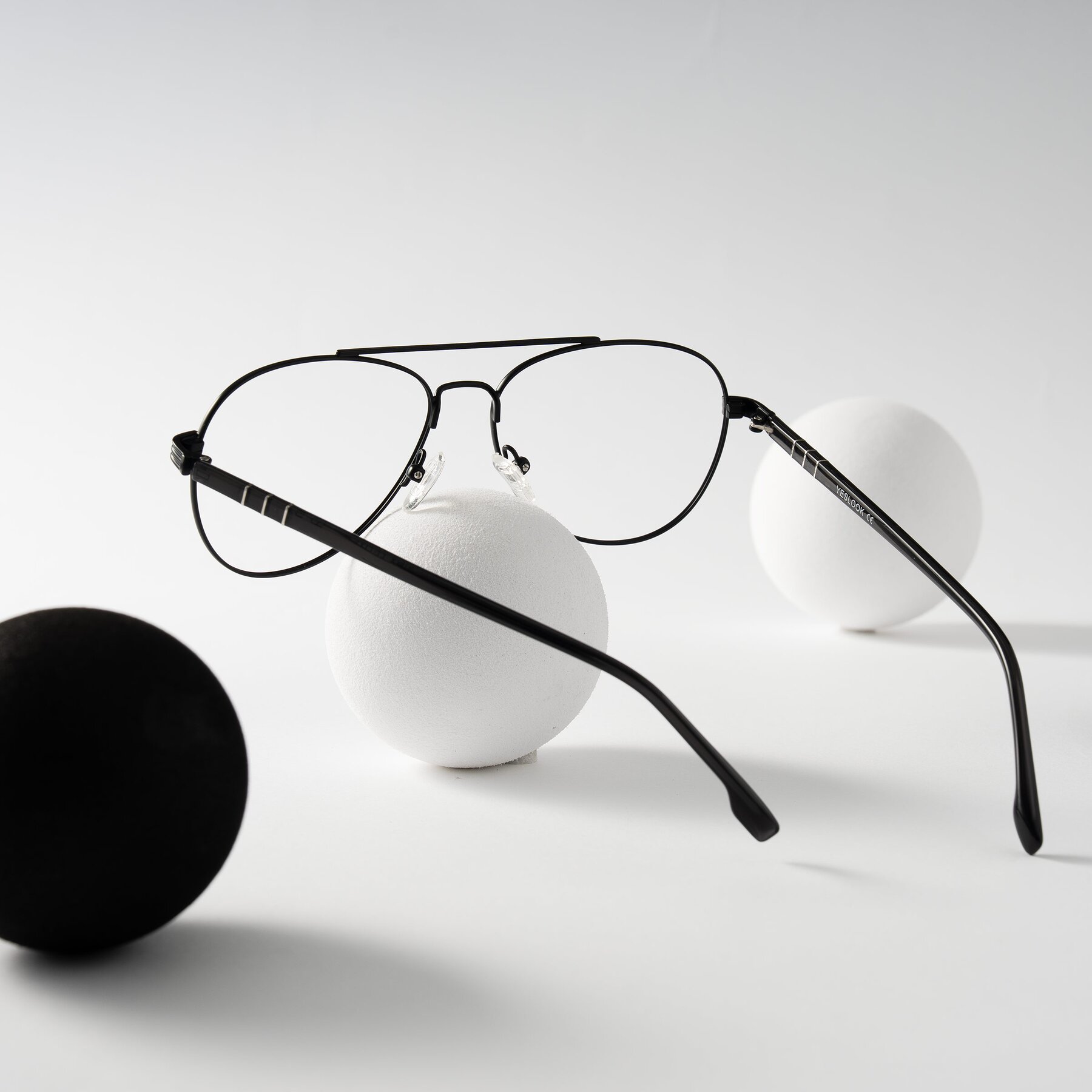 Lifestyle photography #2 of Aimo in Matte Black/Dark Gray with Clear Blue Light Blocking Lenses