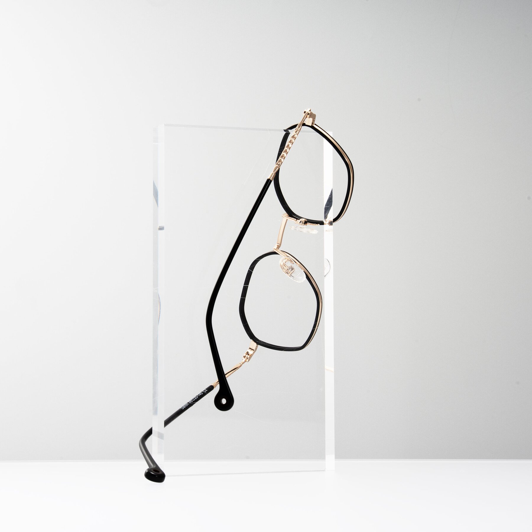 Lifestyle photography #2 of Dalon in Black/Gold with Clear Blue Light Blocking Lenses