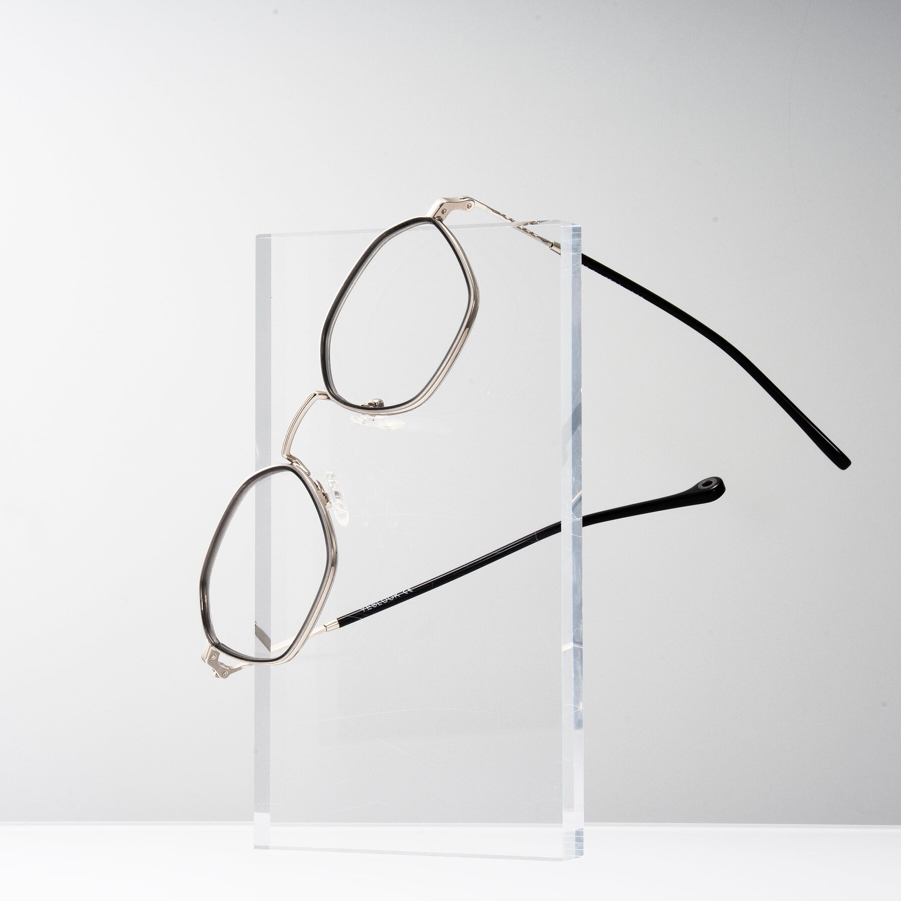 Lifestyle photography #1 of Dalon in Gray/Silver with Clear Blue Light Blocking Lenses