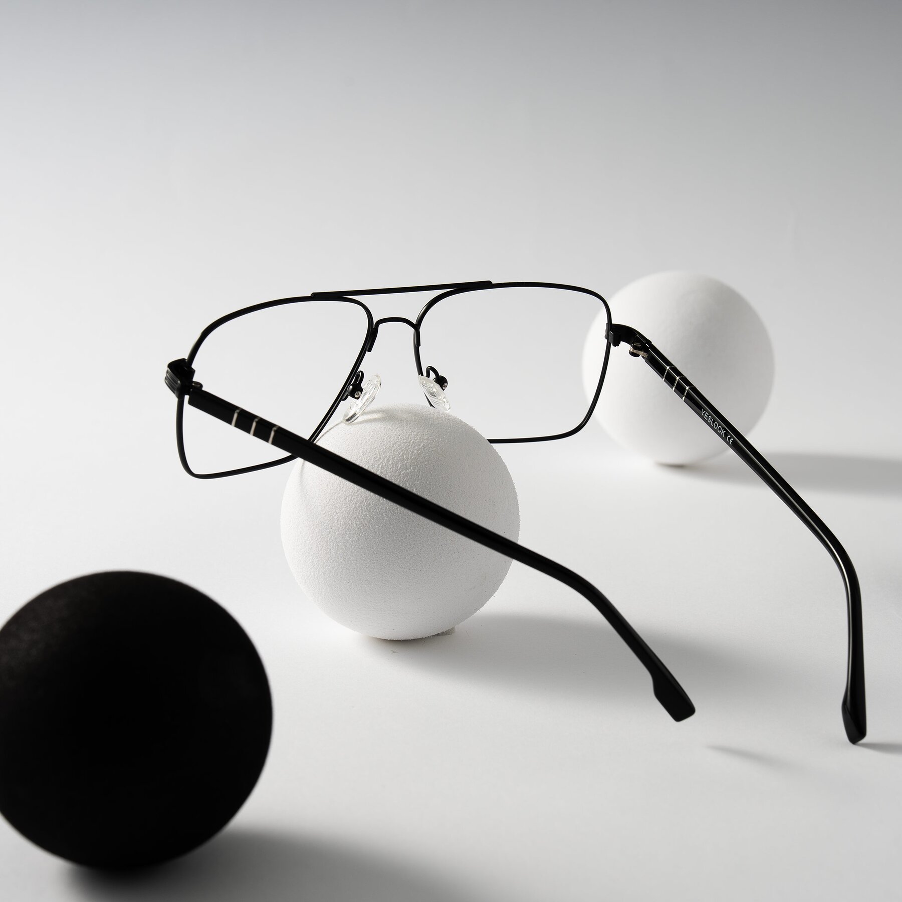 Lifestyle photography #1 of Flinders in Matte Black with Clear Reading Eyeglass Lenses