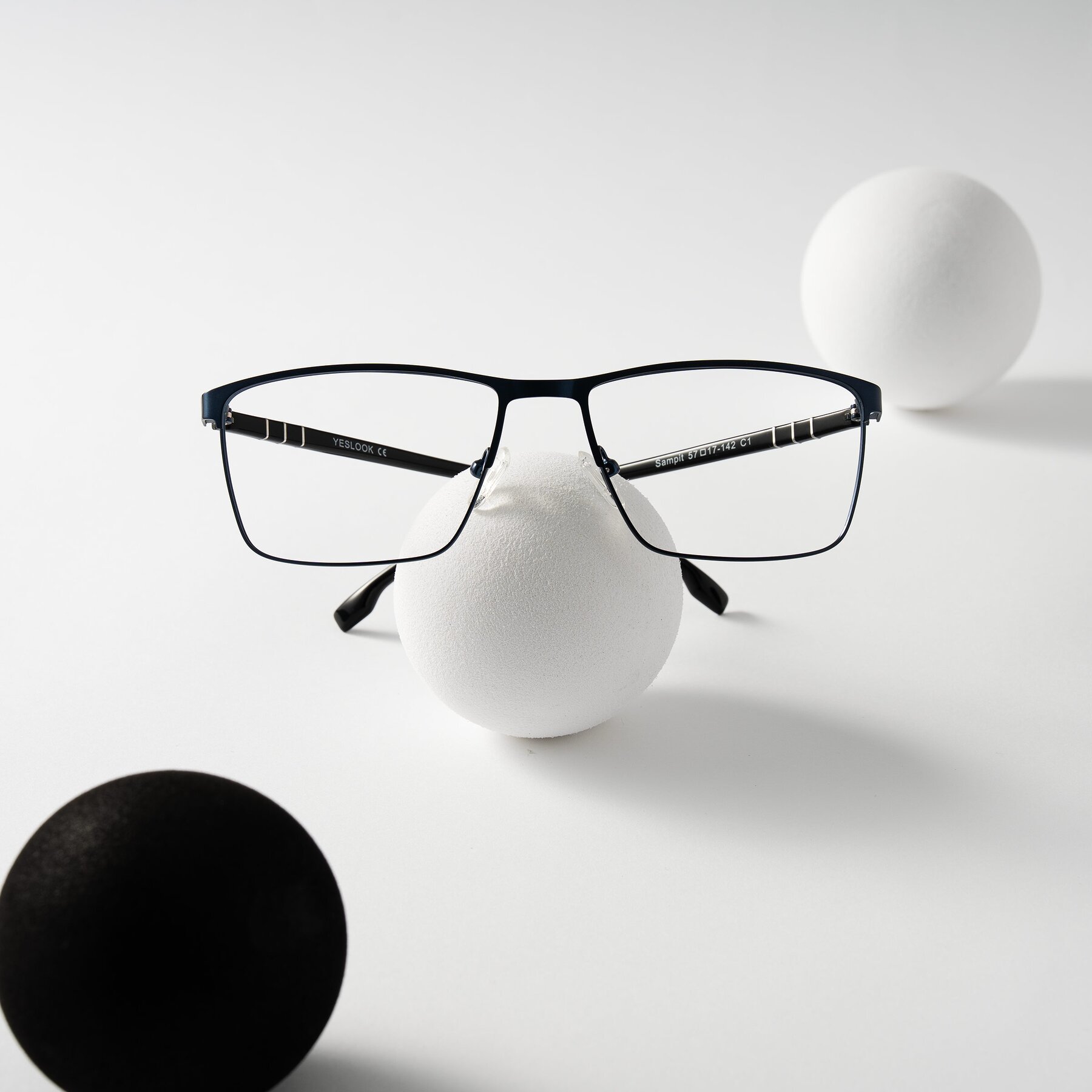 Lifestyle photography #1 of Sampit in Matte Blue with Clear Blue Light Blocking Lenses