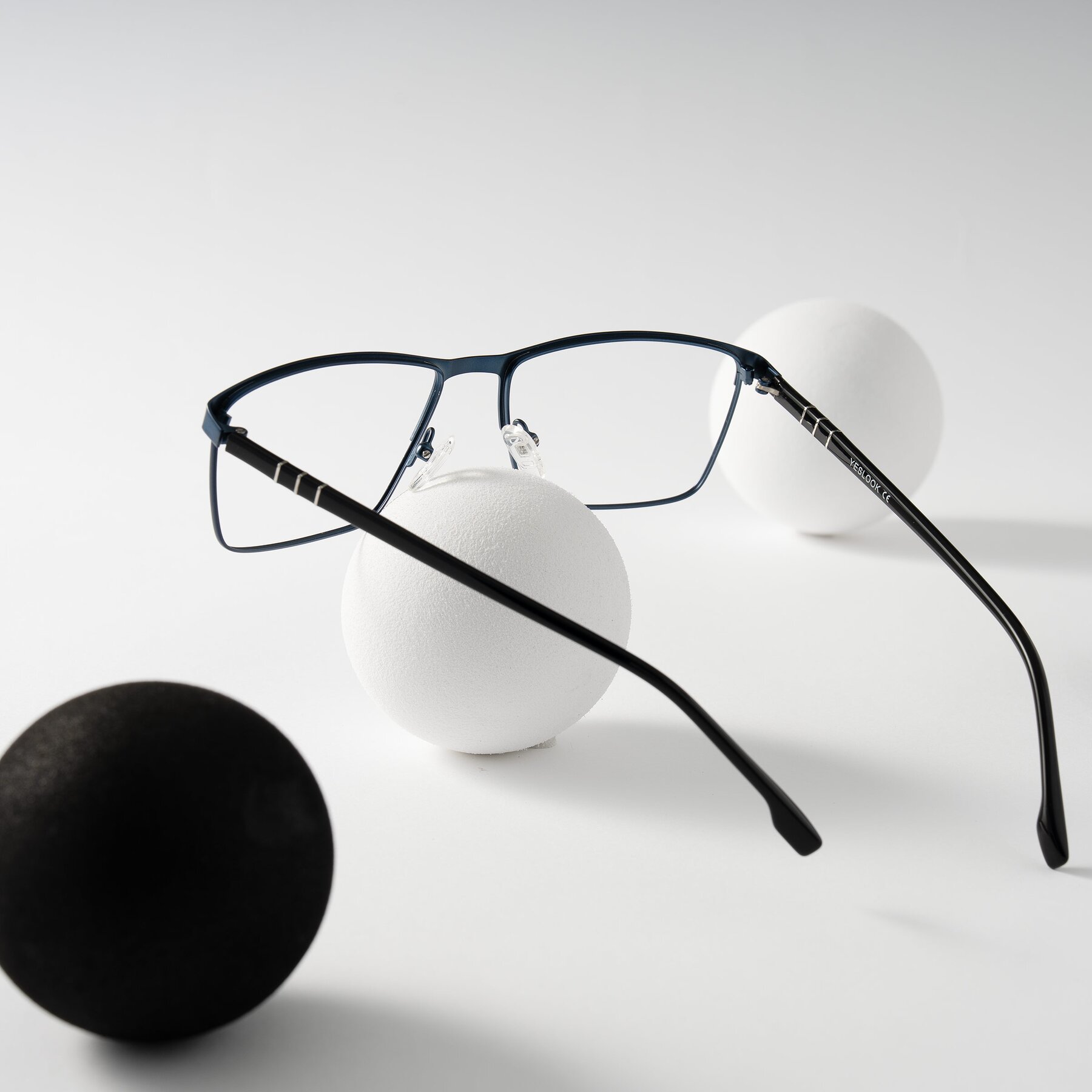 Lifestyle photography #2 of Sampit in Matte Blue with Clear Blue Light Blocking Lenses