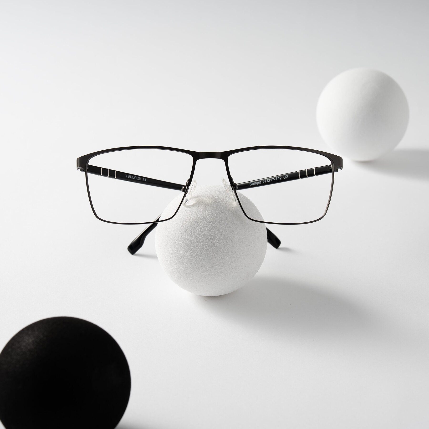 Lifestyle photography #1 of Sampit in Gunmetal with Clear Blue Light Blocking Lenses