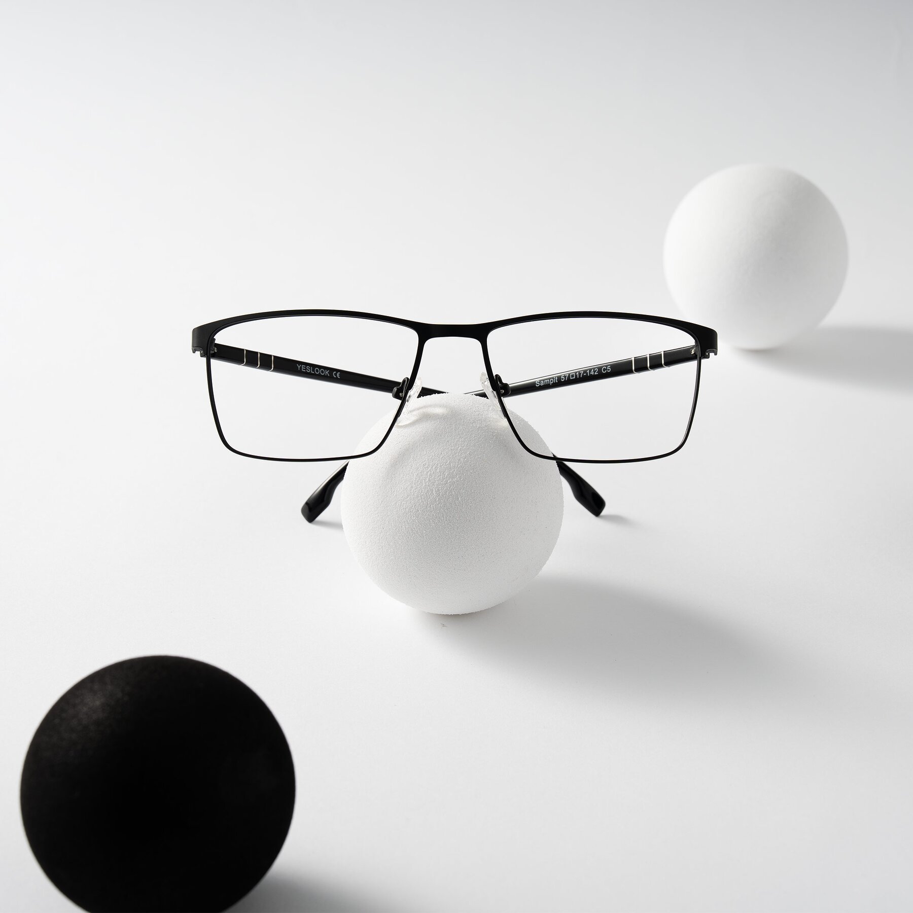 Lifestyle photography #1 of Sampit in Matte Black with Clear Blue Light Blocking Lenses