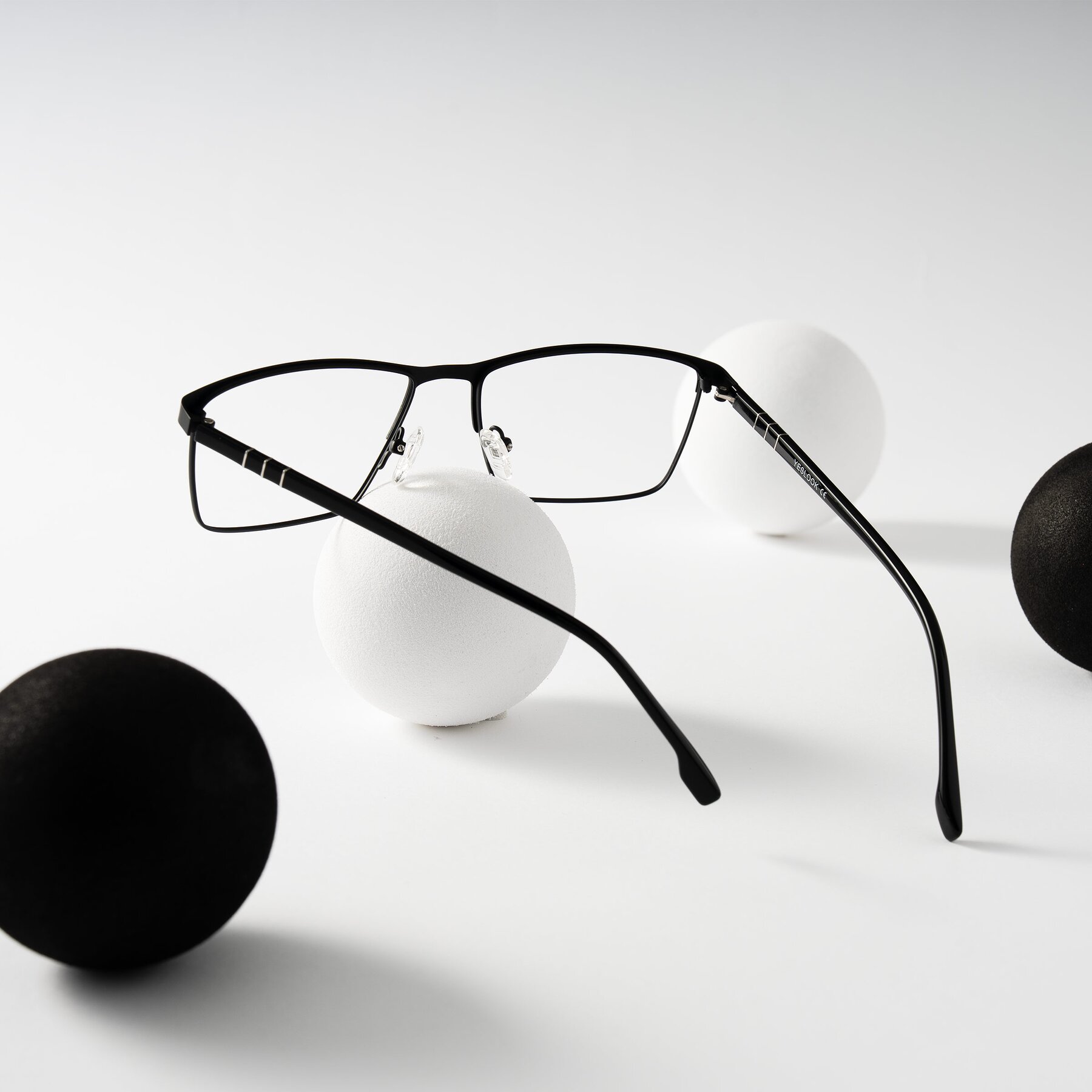 Lifestyle photography #2 of Sampit in Matte Black with Clear Blue Light Blocking Lenses