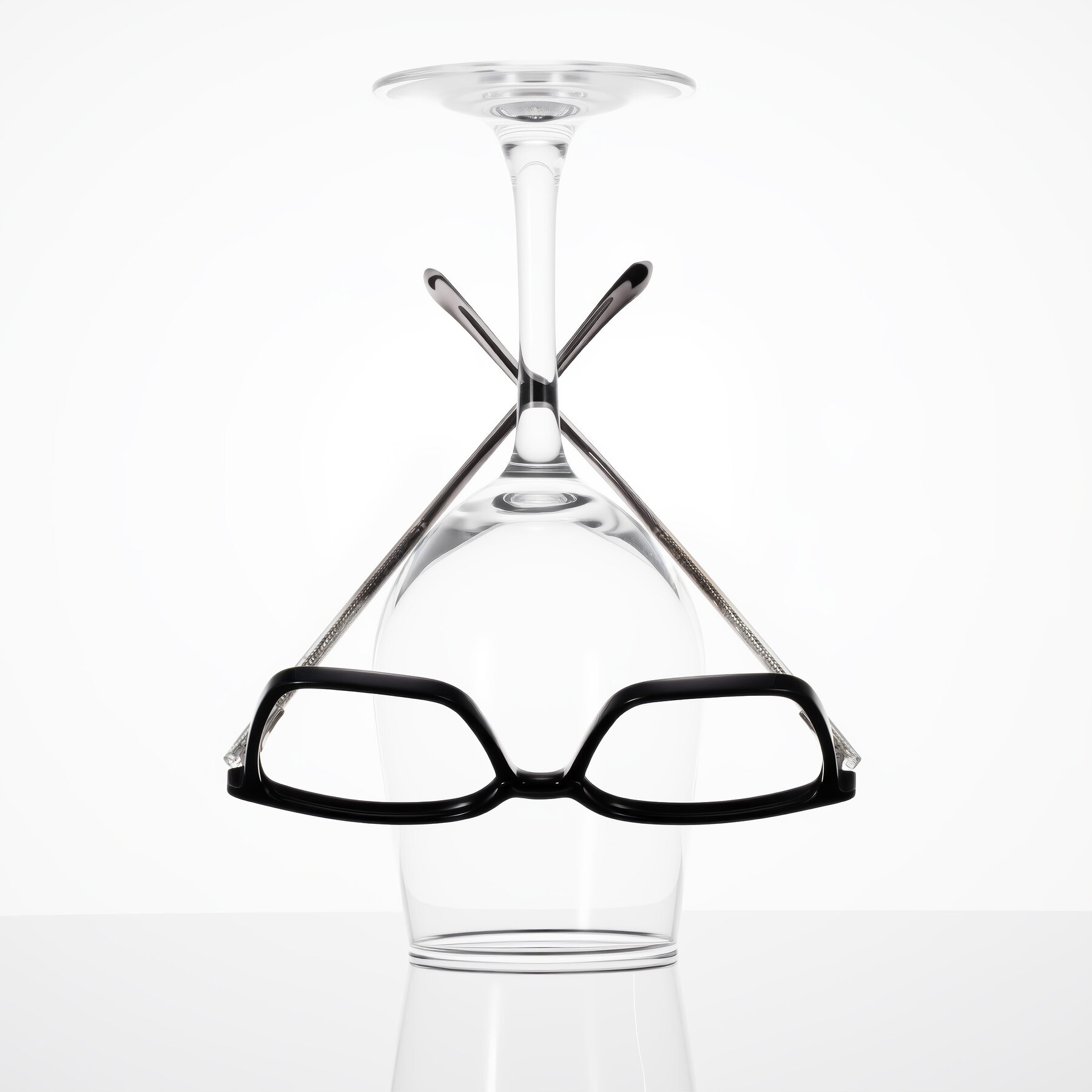 Lifestyle photography #1 of Colemers in Black with Clear Reading Eyeglass Lenses