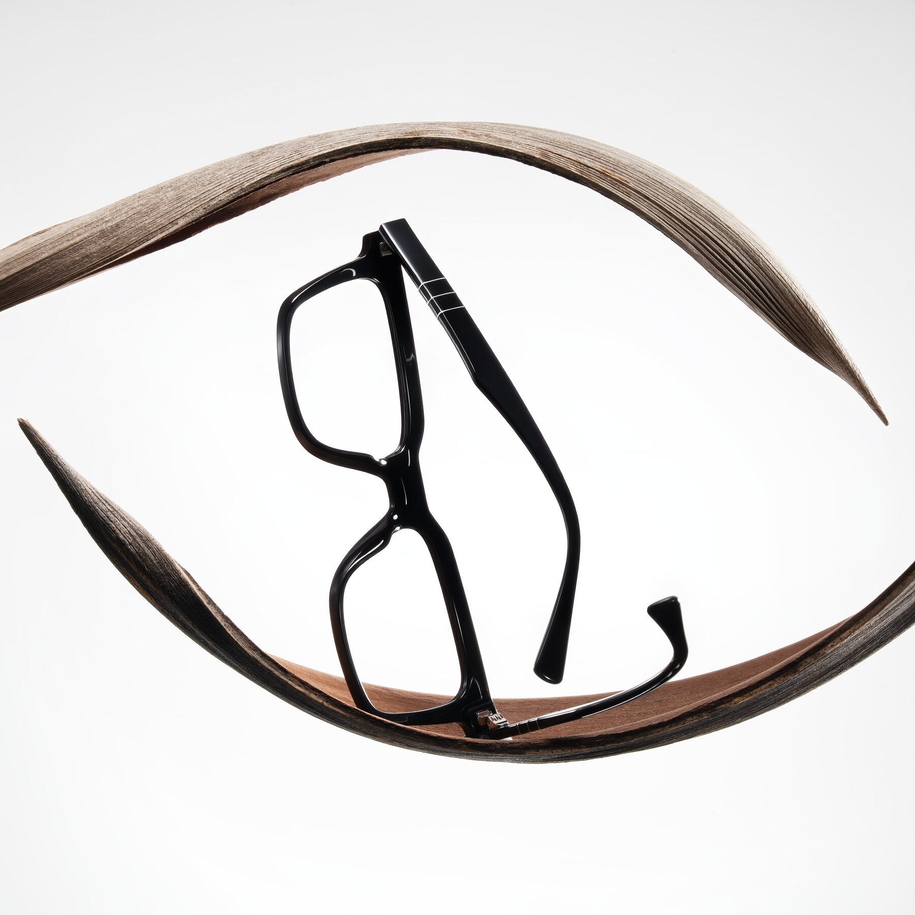 Lifestyle photography #1 of Itasca in Black with Clear Reading Eyeglass Lenses